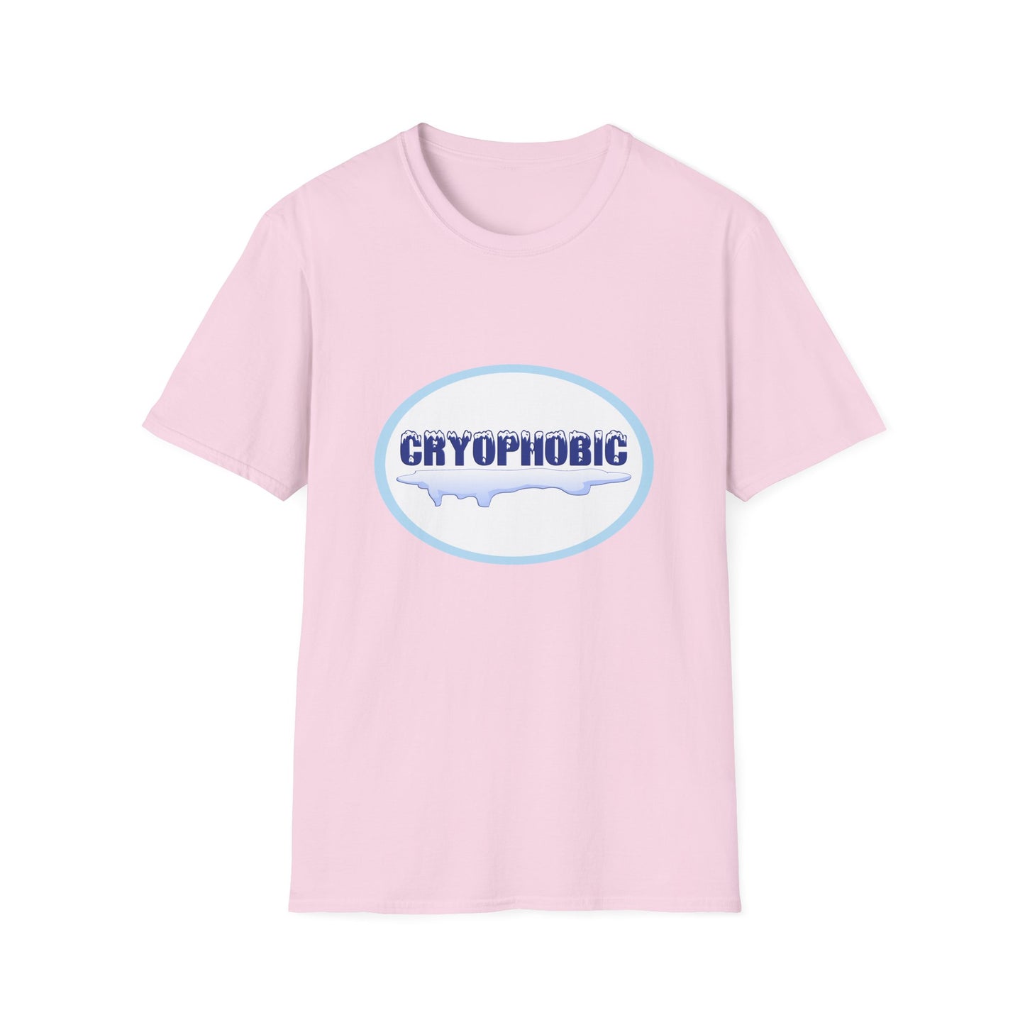 Cryophobic Poly Blend Crew Neck T-Shirt - Cool Graphic for Cold weather Haters