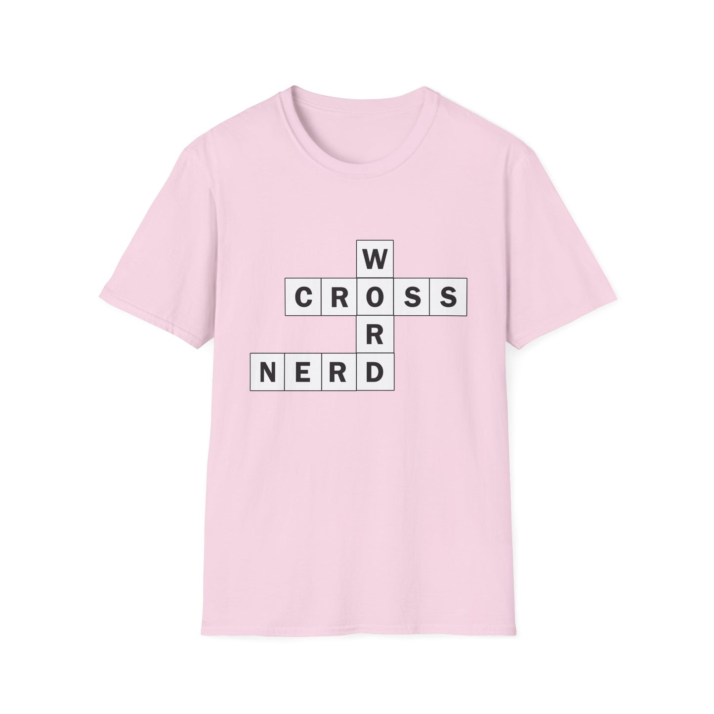 Crossword Nerd Poly Blend Crew Neck T-Shirt - Perfect for Word Game Lovers