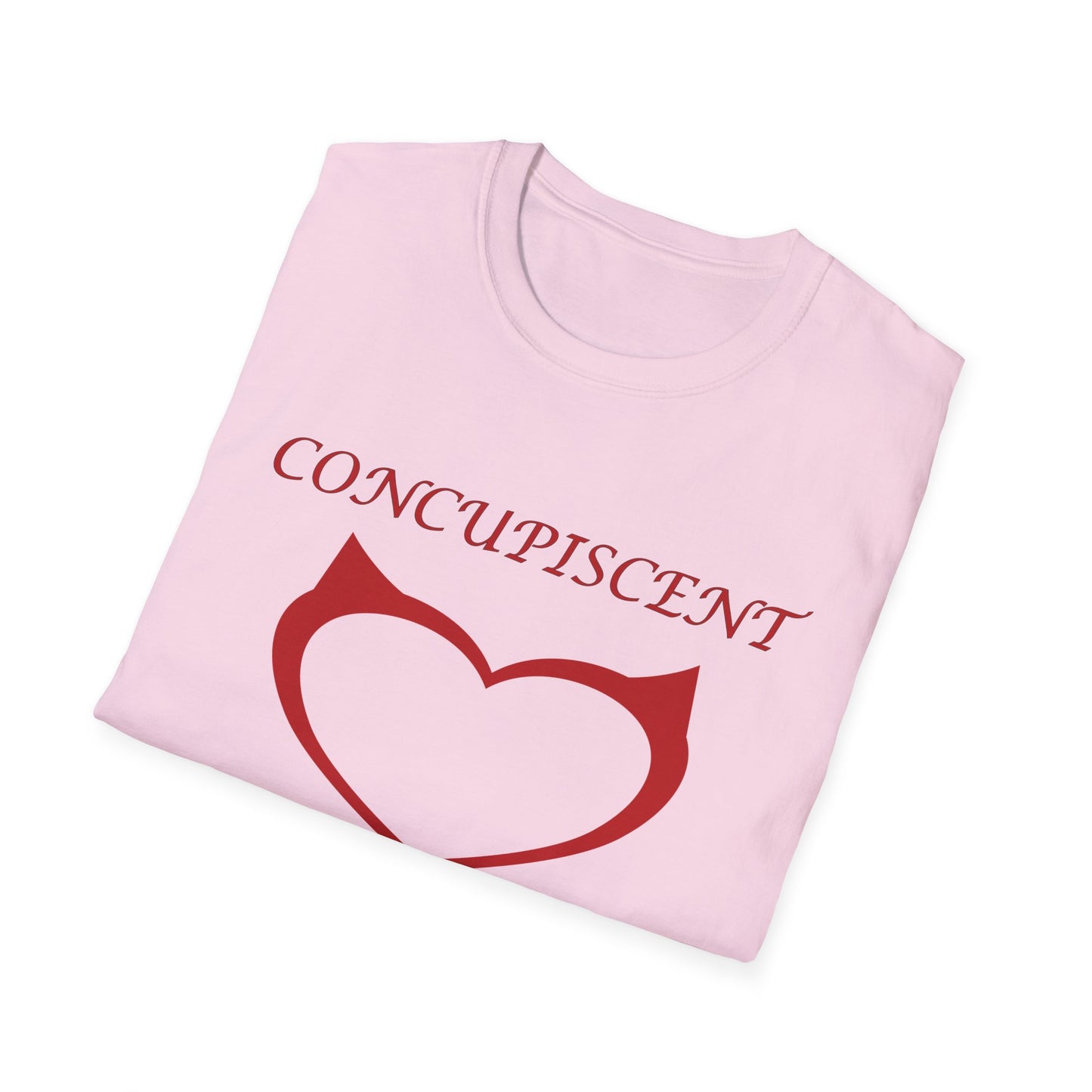 Concupiscent Heart Poly Blend Crew Neck T-Shirt