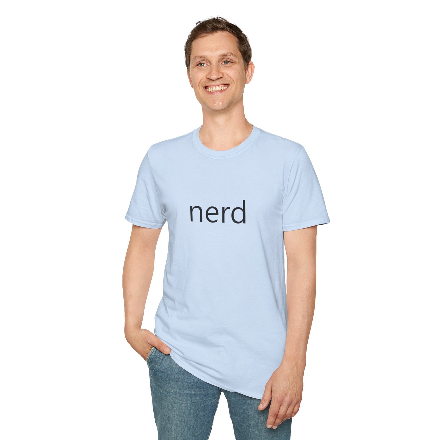 nerd Poly Blend Crew Neck T-Shirt