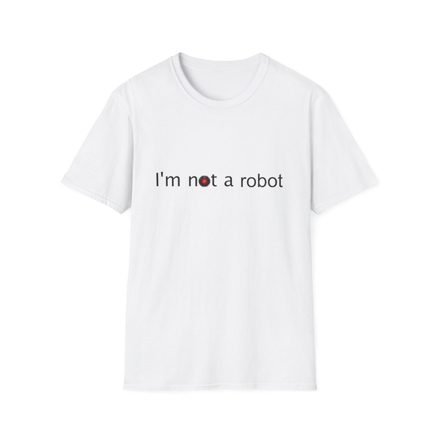 I'm Not a Robot Poly Blend Crew Neck T-Shirt