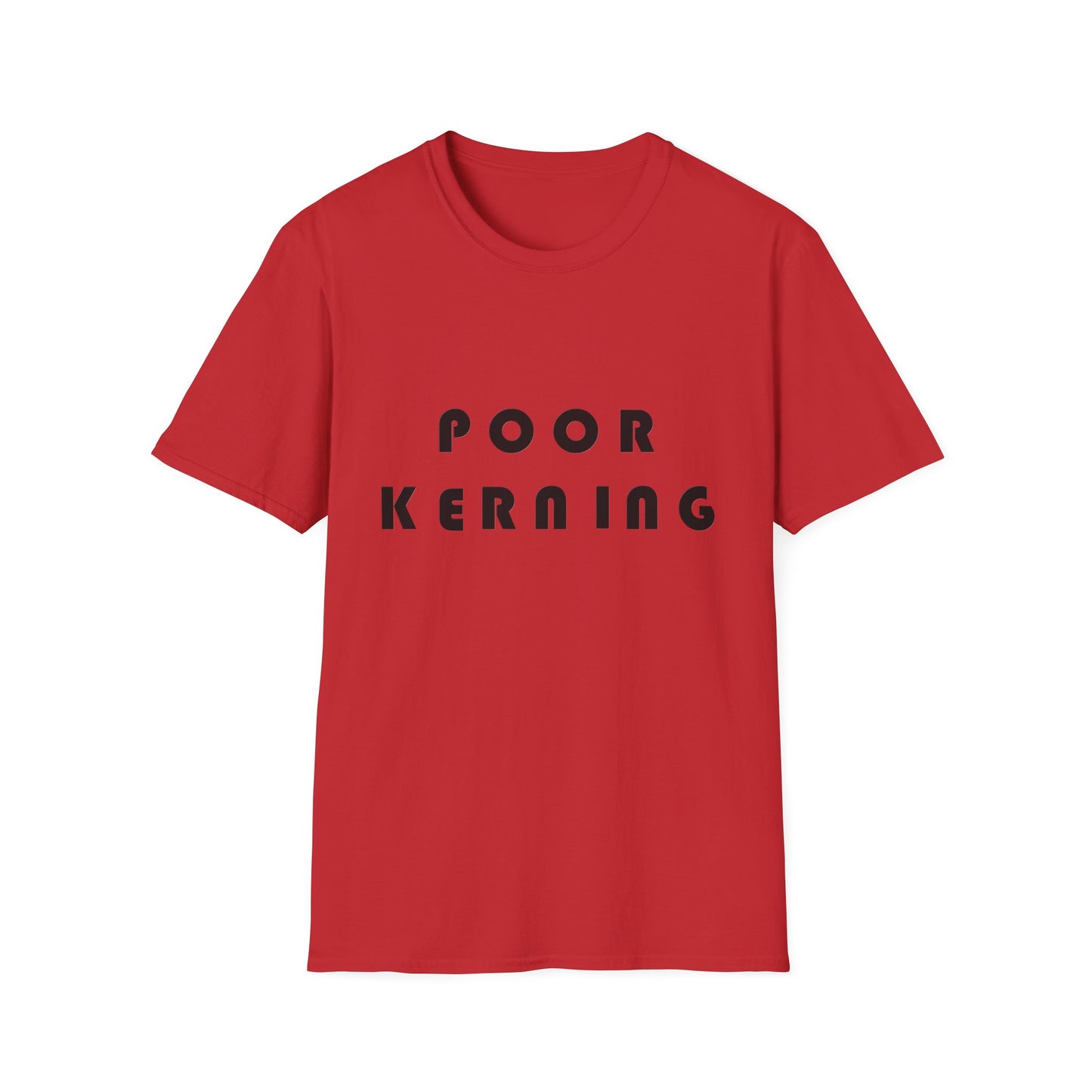 Poor Kerning Poly Blend Crew Neck T-Shirt