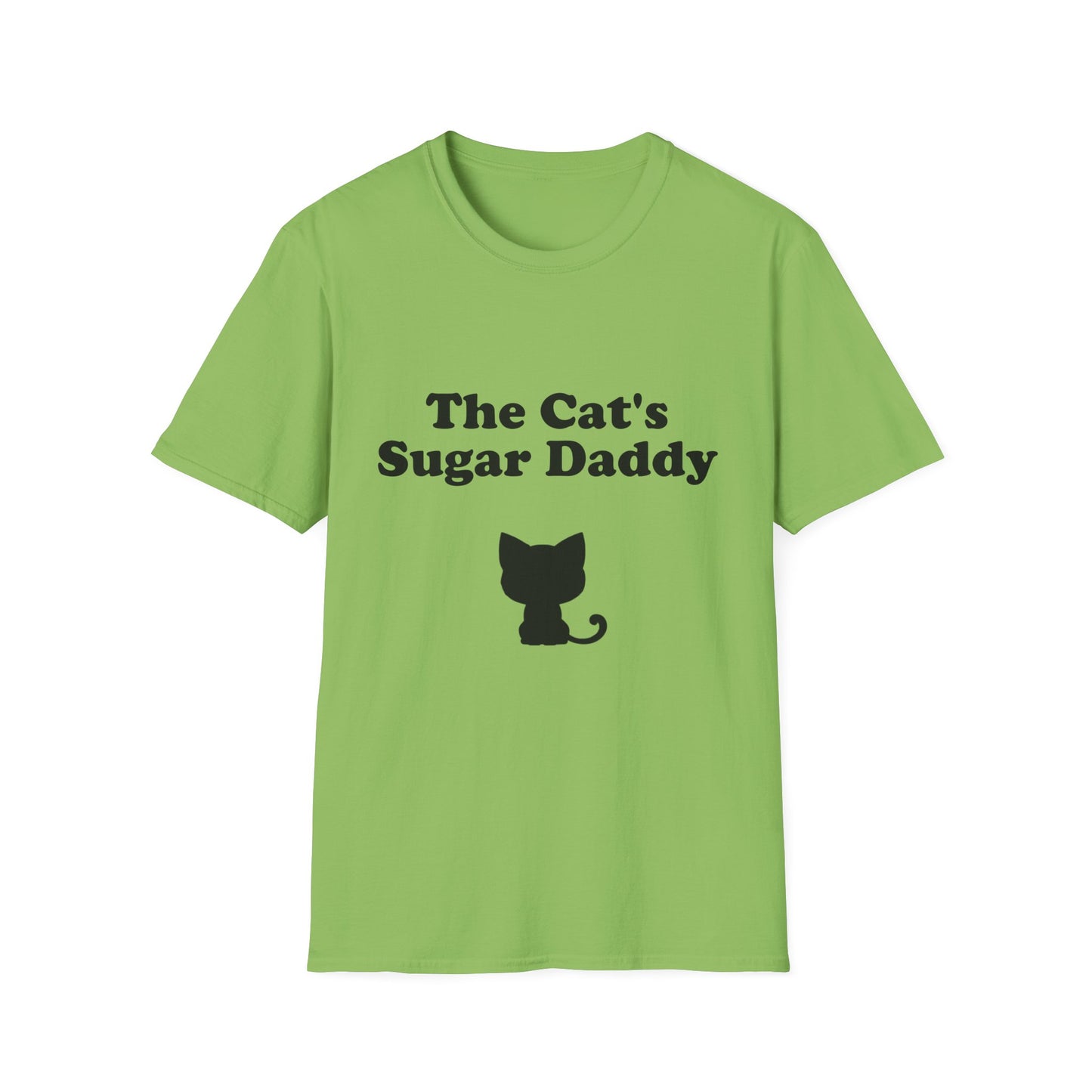 The Cat's Sugar Daddy Poly Blend Crew Neck T-Shirt - Cute Cat Lover Tee