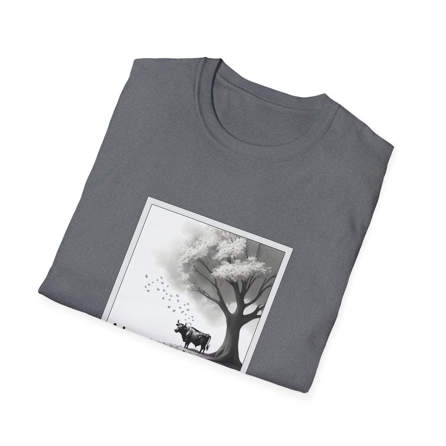 Aberrant Poly Blend Crew Neck T-Shirt - Ferdinand the Bull