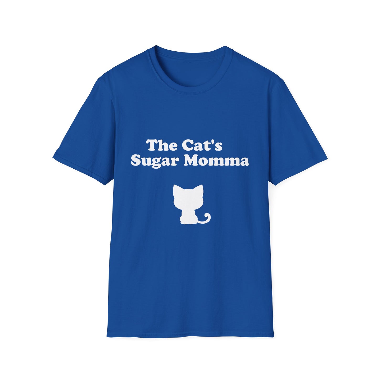 The Cat's Sugar Momma Poly Blend Crew Neck T-Shirt - Perfect for Cat Lovers