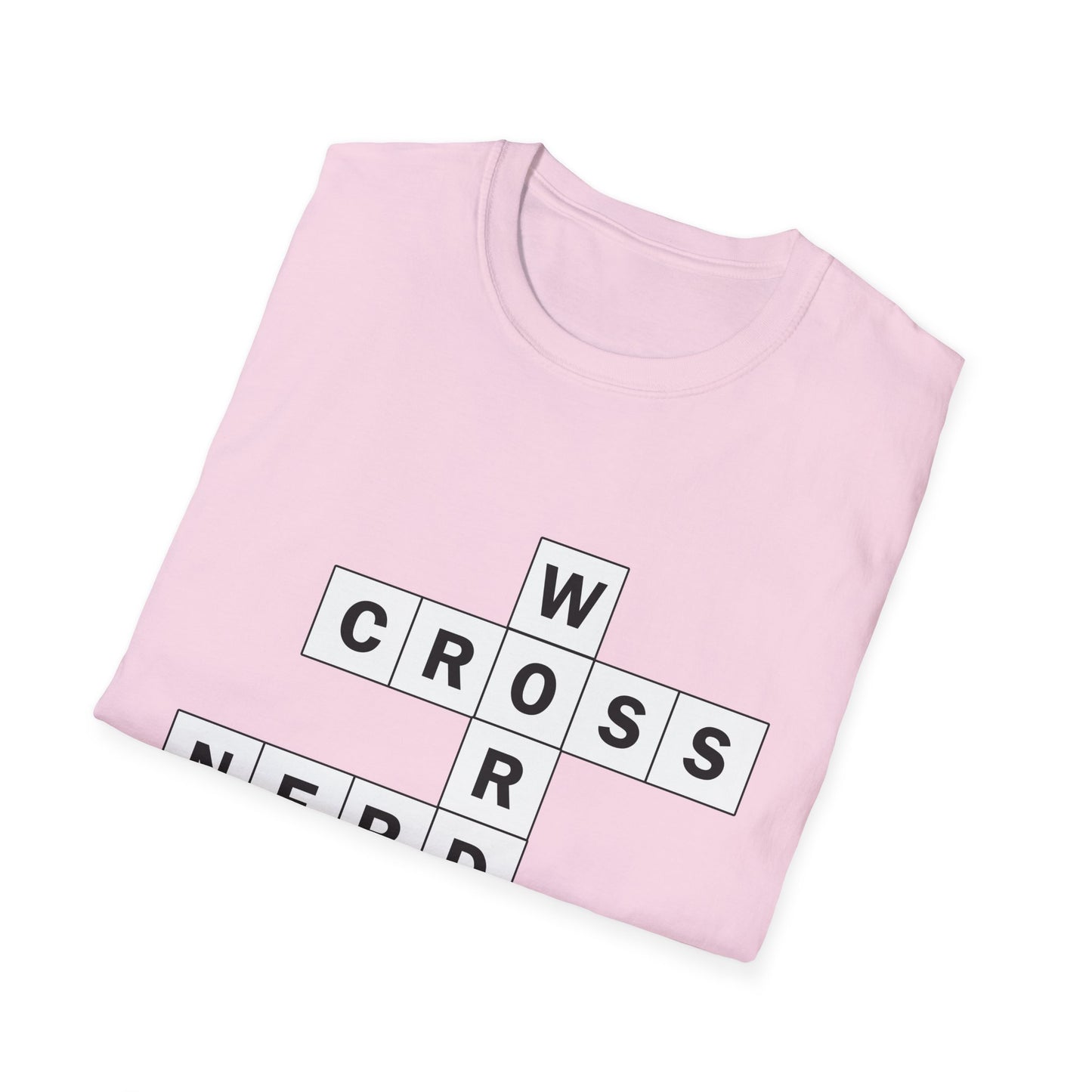 Crossword Nerd Poly Blend Crew Neck T-Shirt - Perfect for Word Game Lovers