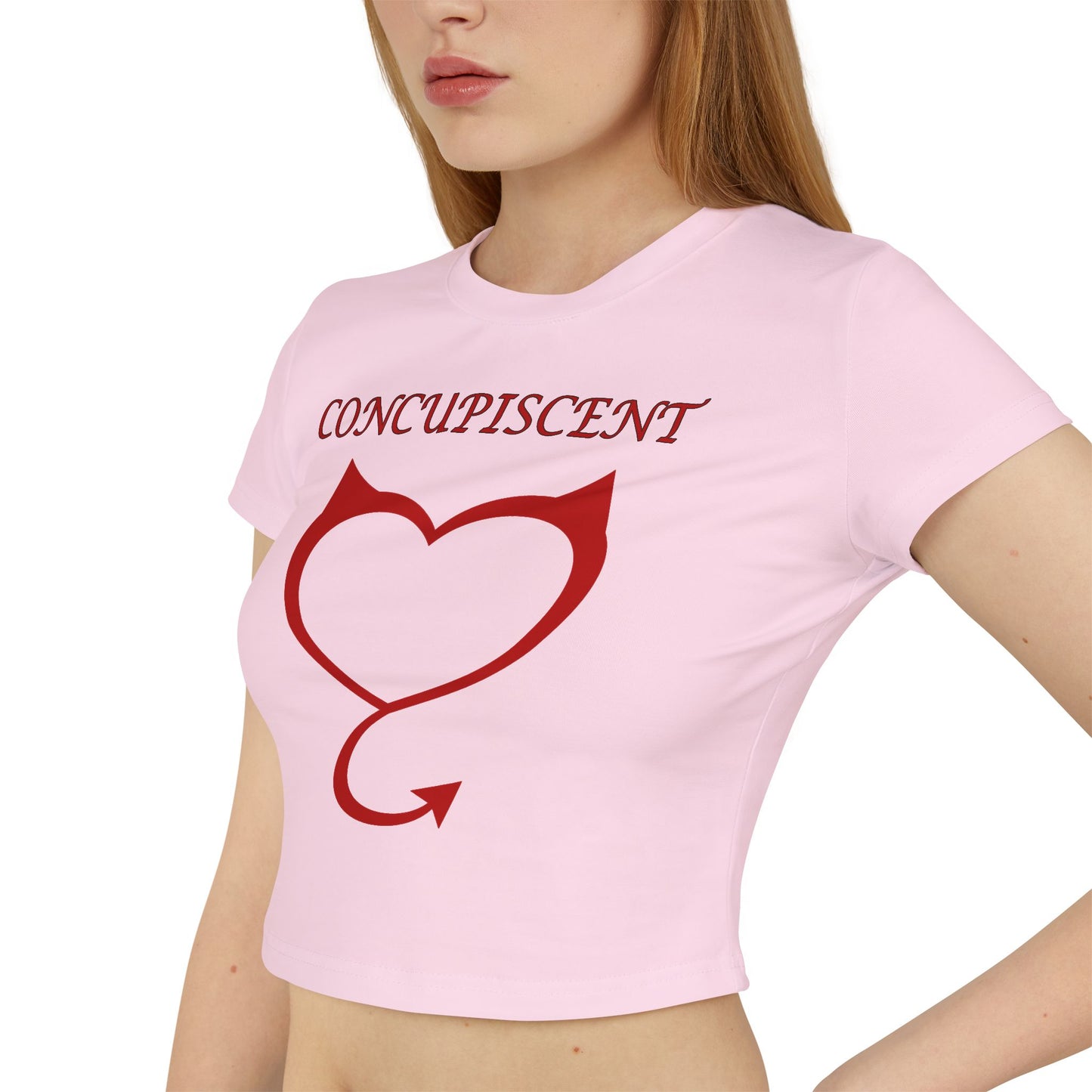 Concupiscent Heart Design Women's Baby Tee