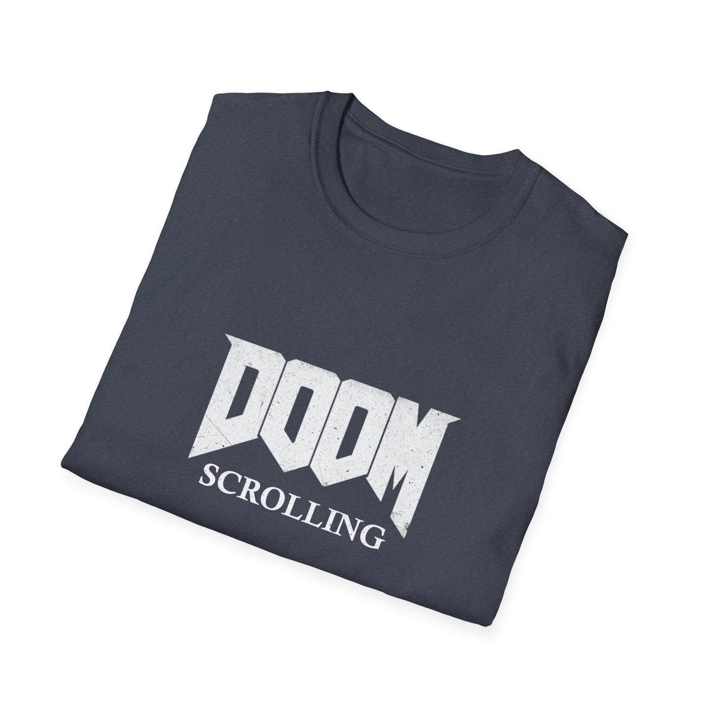 Doom Scrolling Poly Blend Crew Neck T Shirt