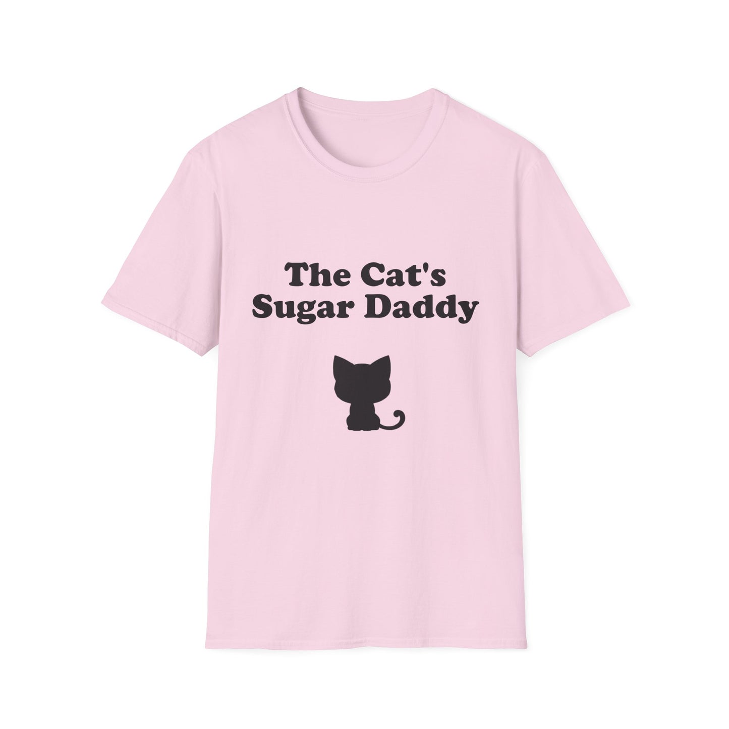 The Cat's Sugar Daddy Poly Blend Crew Neck T-Shirt - Cute Cat Lover Tee