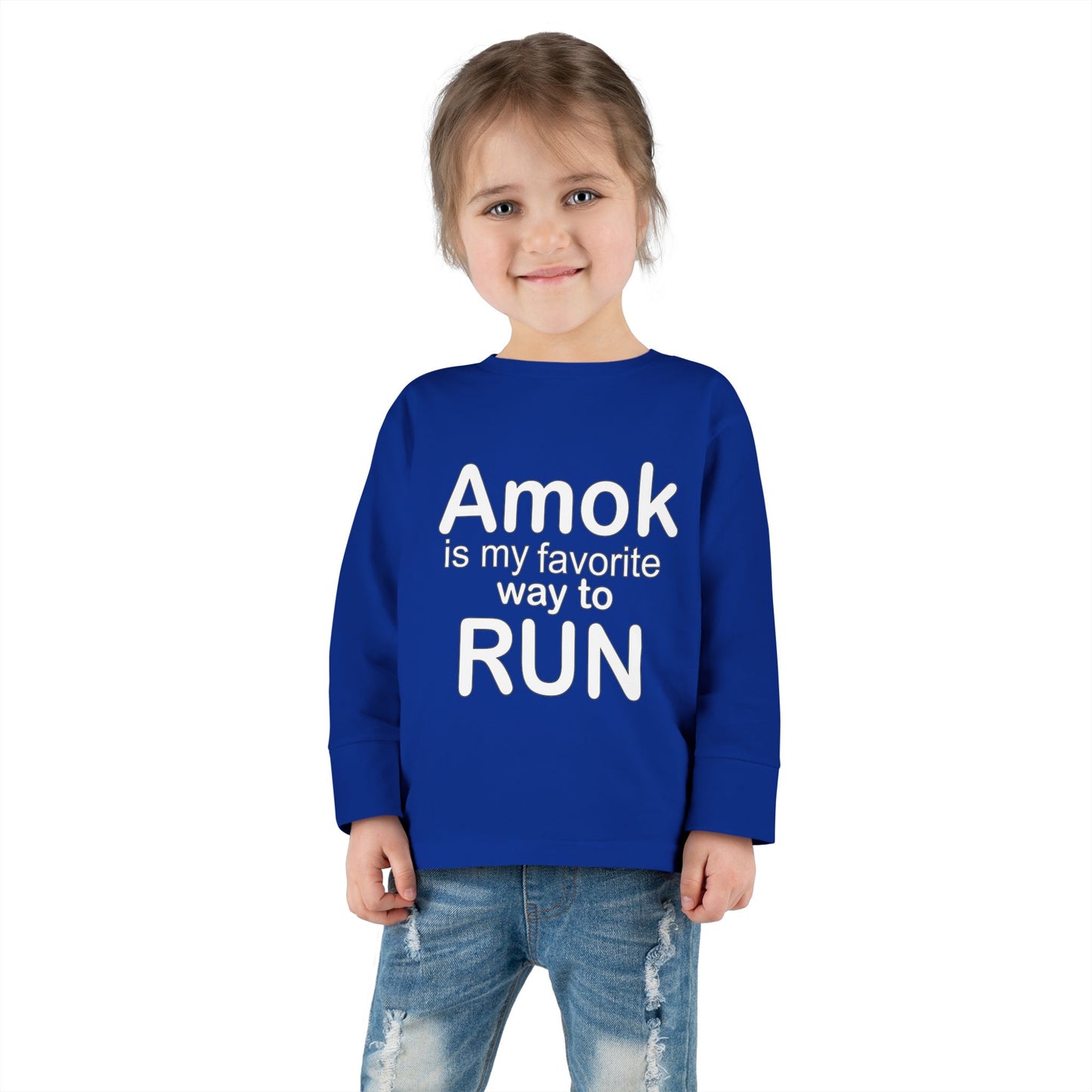 Toddler Running Amok Long Sleeve Tee