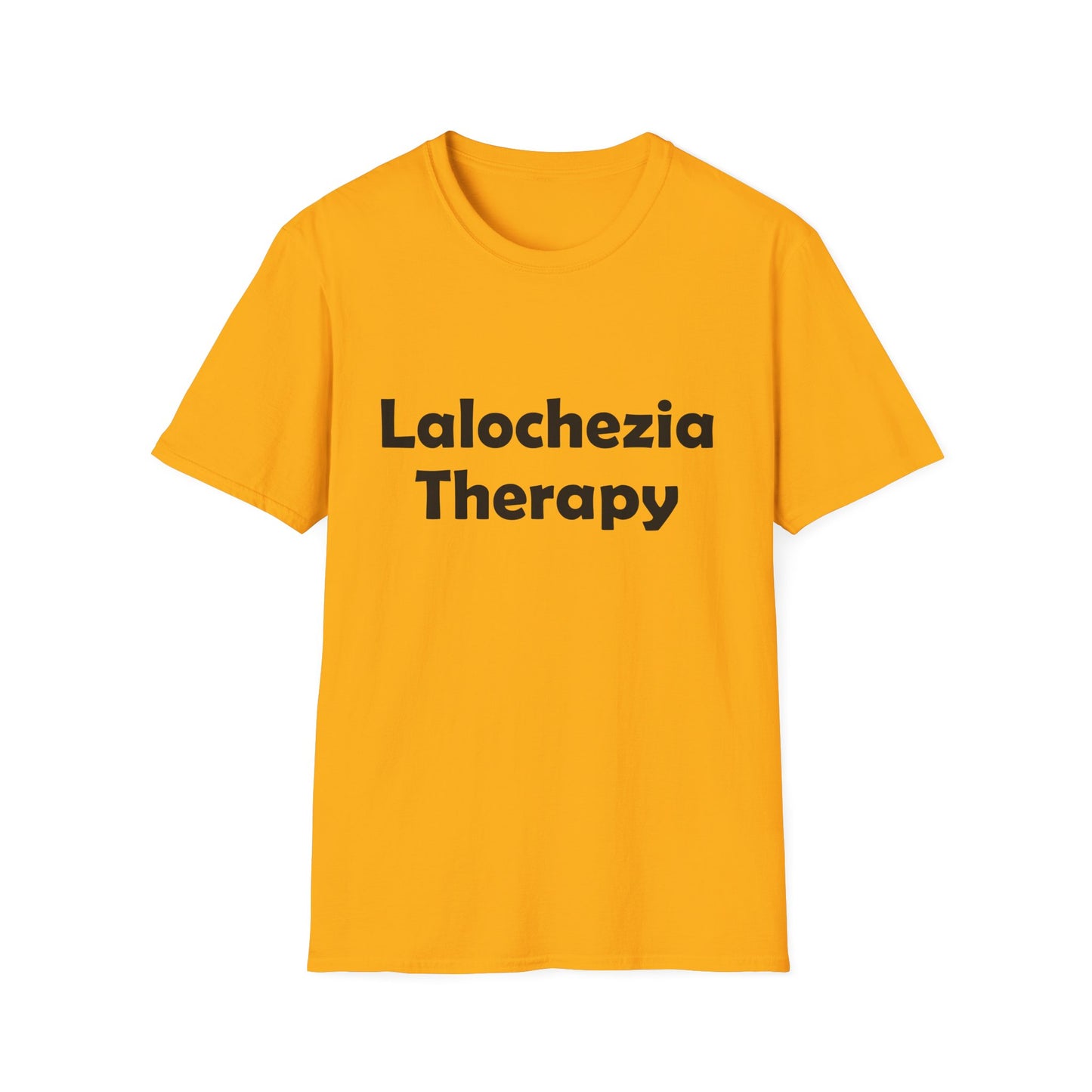 Lalochezia Therapy Poly Blend Crew Neck T-Shirt - Relaxing & Fun Tee for Mental Health Awareness