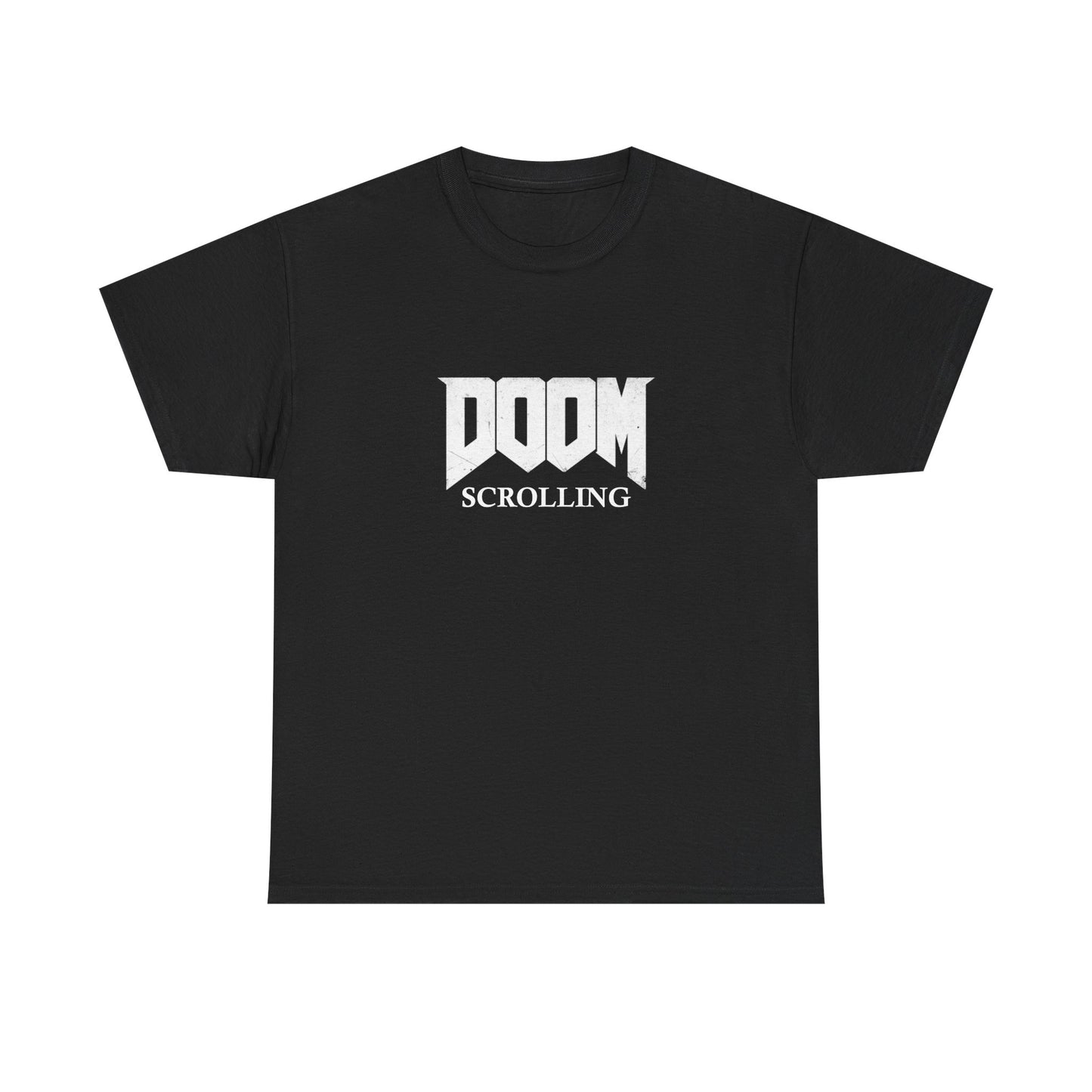 Doom Scrolling Heavy Cotton Crew Neck Tee