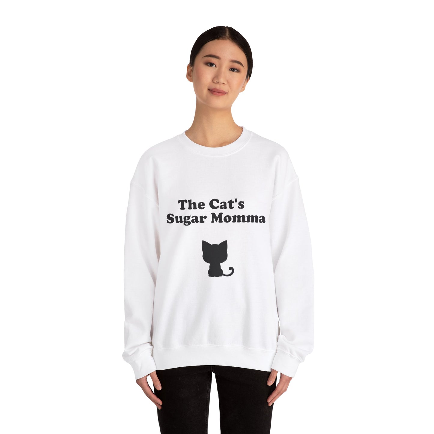 The Cat's Sugar Momma Crewneck Sweatshirt - Perfect for Cat Lovers