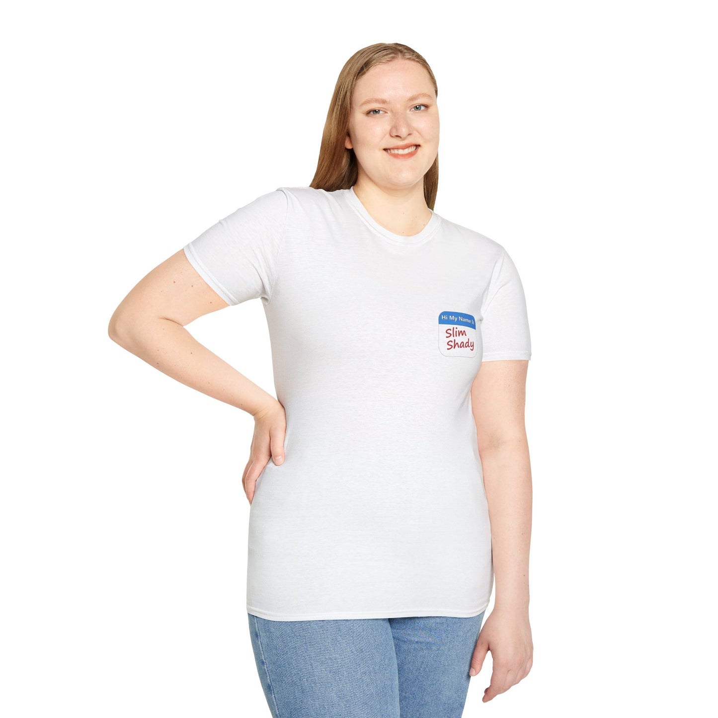 Shady Nametag Poly Blend Crew Neck T-Shirt