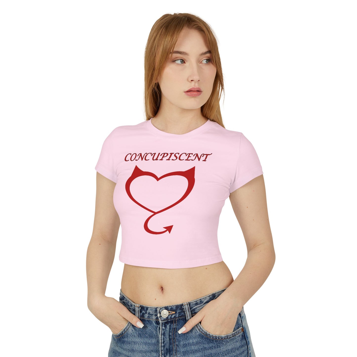 Concupiscent Heart Design Women's Baby Tee