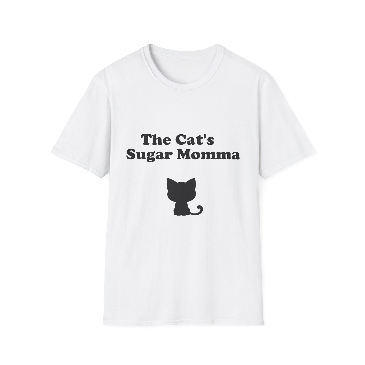 The Cat's Sugar Momma Poly Blend Crew Neck T-Shirt - Perfect for Cat Lovers