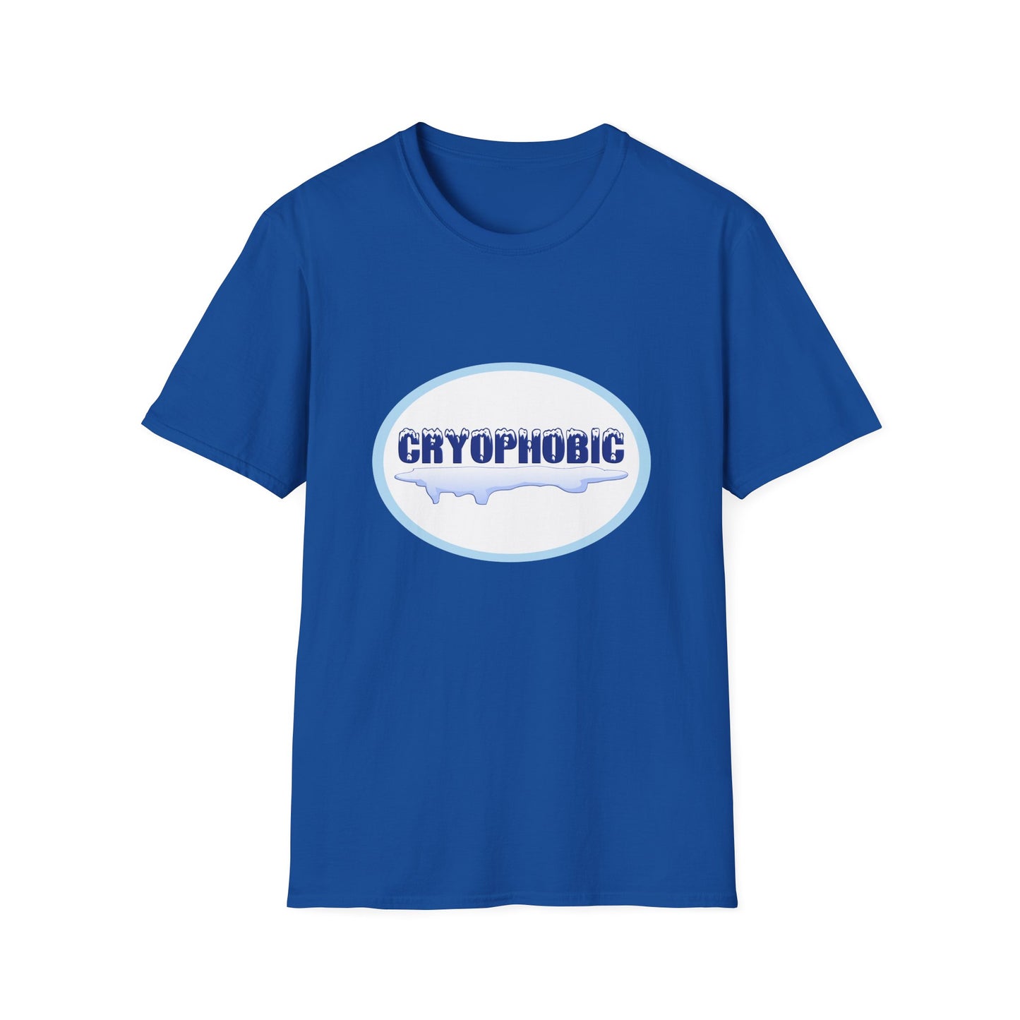Cryophobic Poly Blend Crew Neck T-Shirt - Cool Graphic for Cold weather Haters