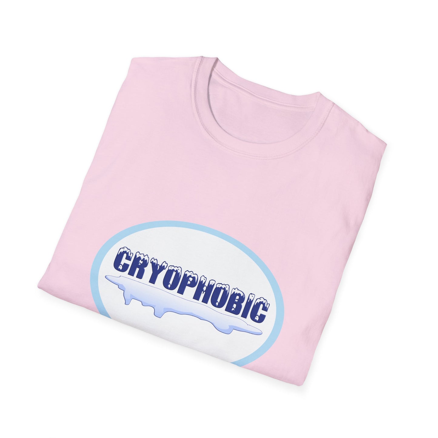 Cryophobic Poly Blend Crew Neck T-Shirt - Cool Graphic for Cold weather Haters