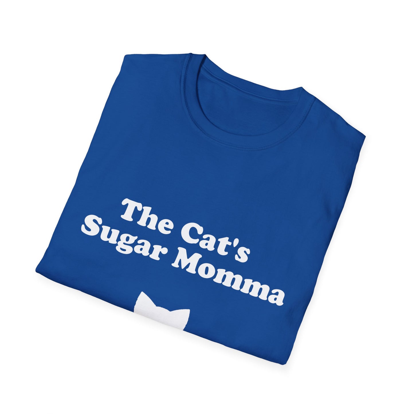 The Cat's Sugar Momma Poly Blend Crew Neck T-Shirt - Perfect for Cat Lovers