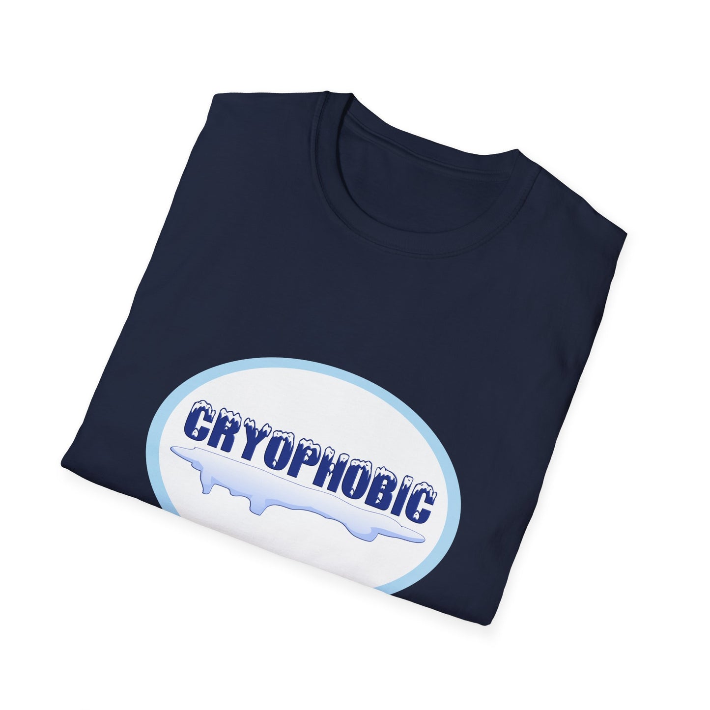 Cryophobic Poly Blend Crew Neck T-Shirt - Cool Graphic for Cold weather Haters
