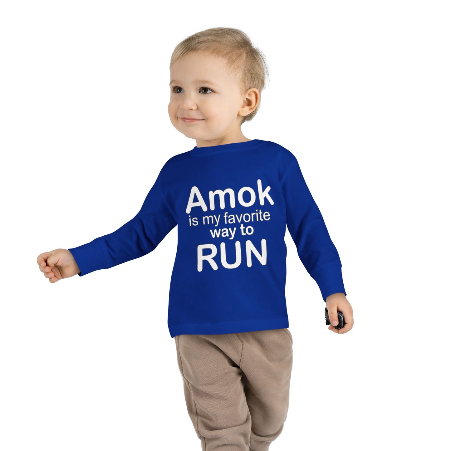 Toddler Running Amok Long Sleeve Tee