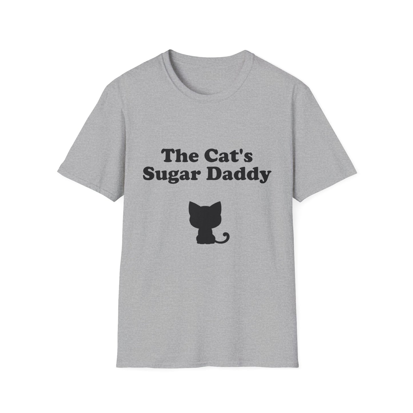 The Cat's Sugar Daddy Poly Blend Crew Neck T-Shirt - Cute Cat Lover Tee