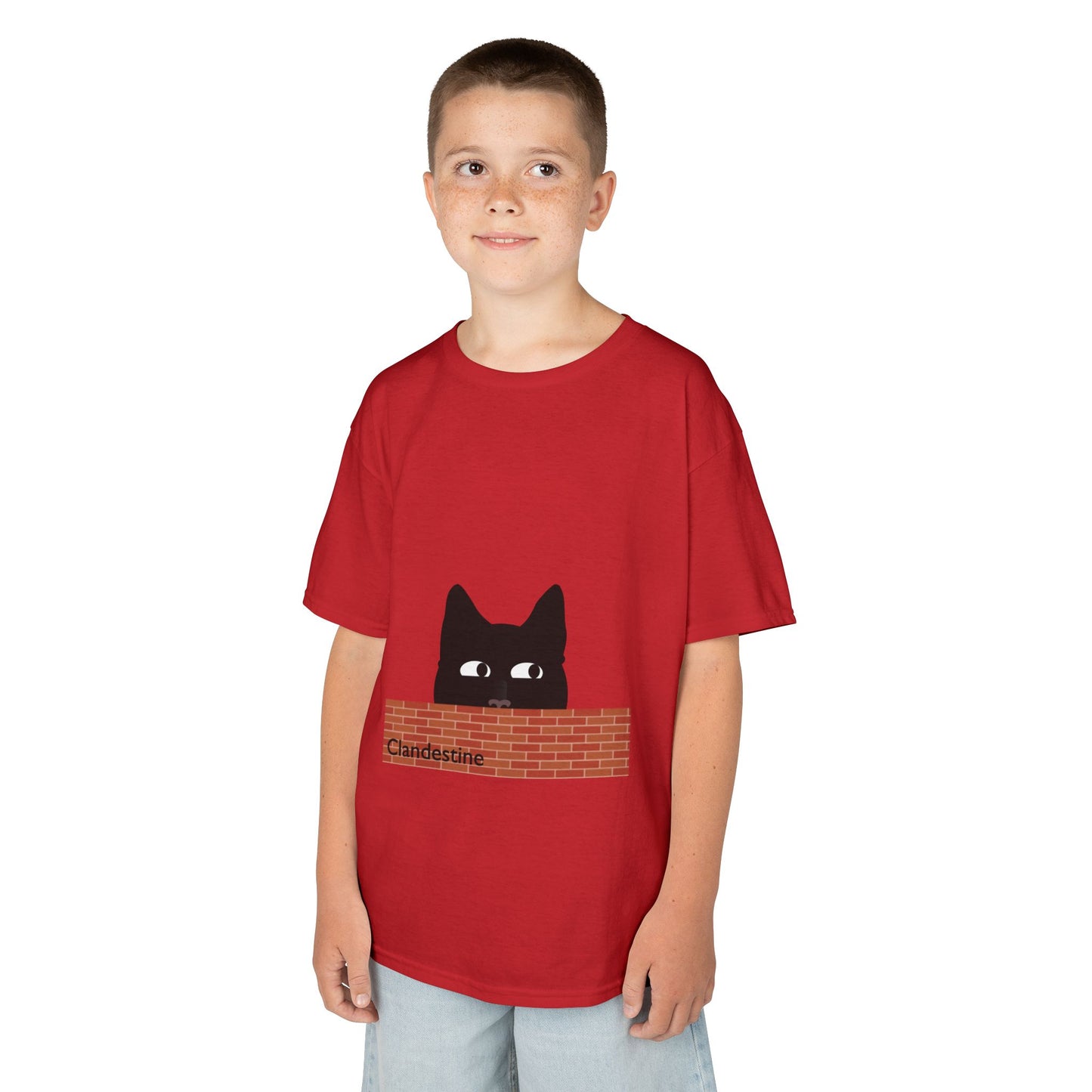 Clandestine Cat Kids Heavy Cotton Tee