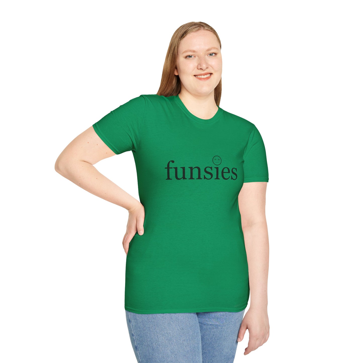 Funsies Poly Blend Crew Neck T-Shirt - Fun Graphic Tee for Casual Wear