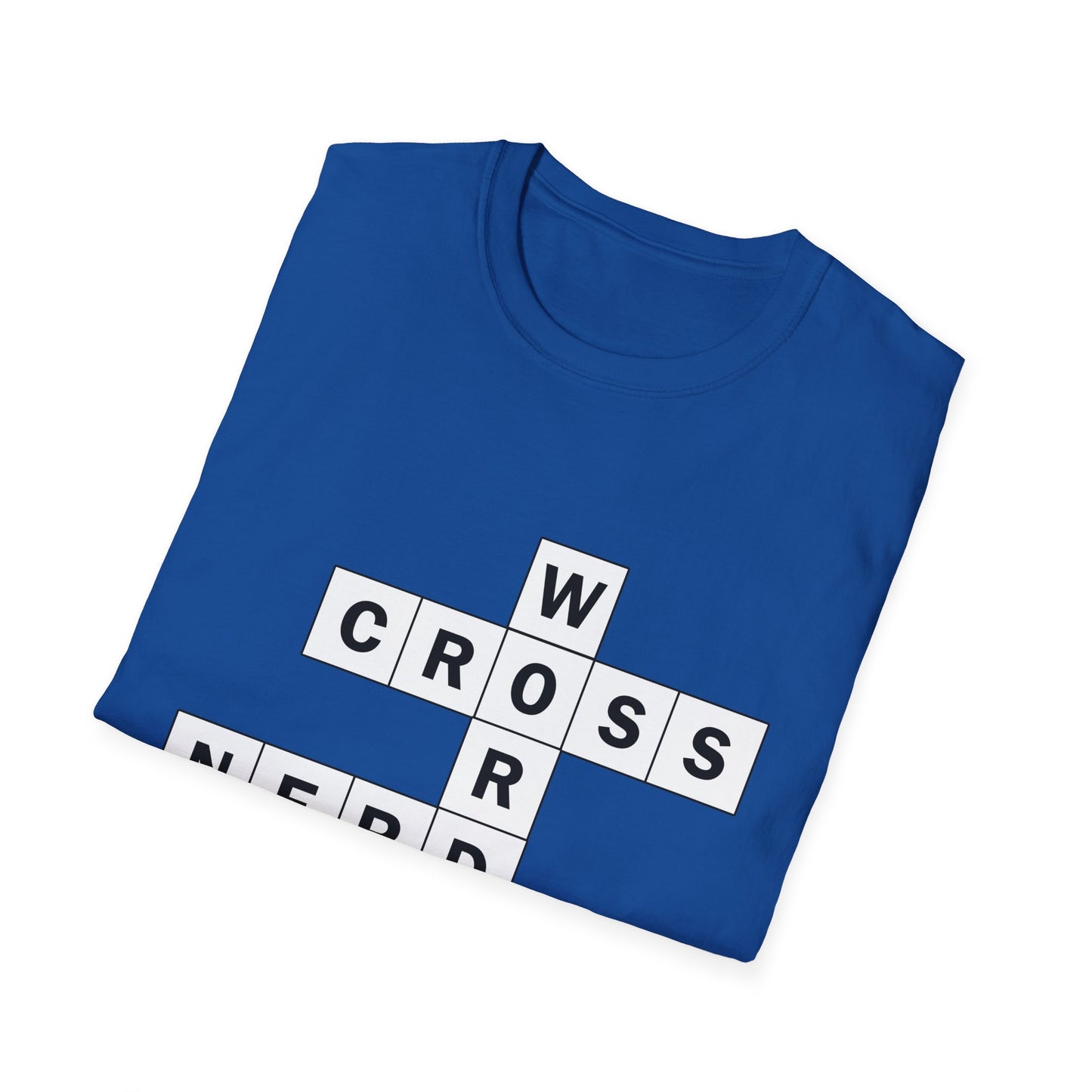 Crossword Nerd Poly Blend Crew Neck T-Shirt - Perfect for Word Game Lovers
