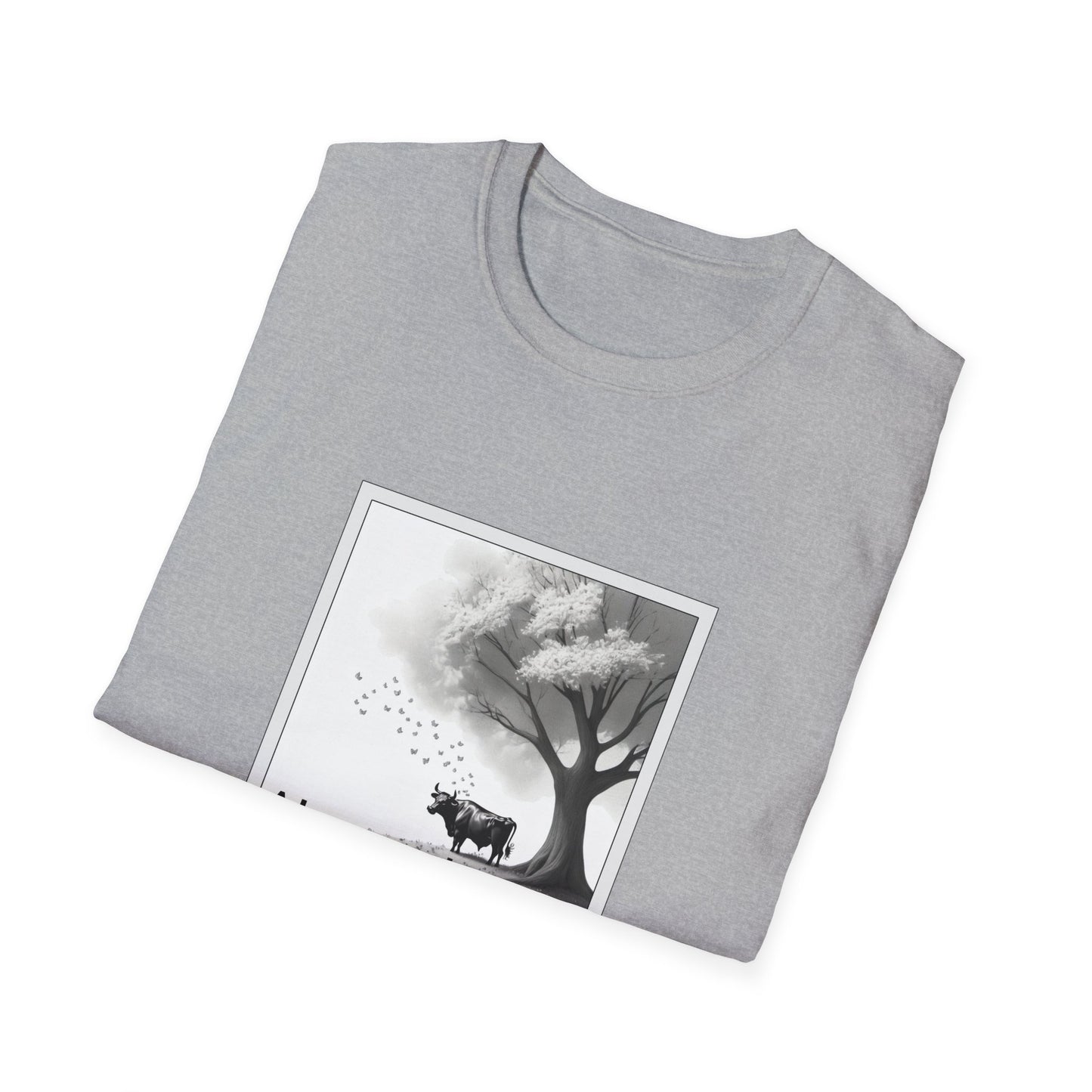 Aberrant Poly Blend Crew Neck T-Shirt - Ferdinand the Bull