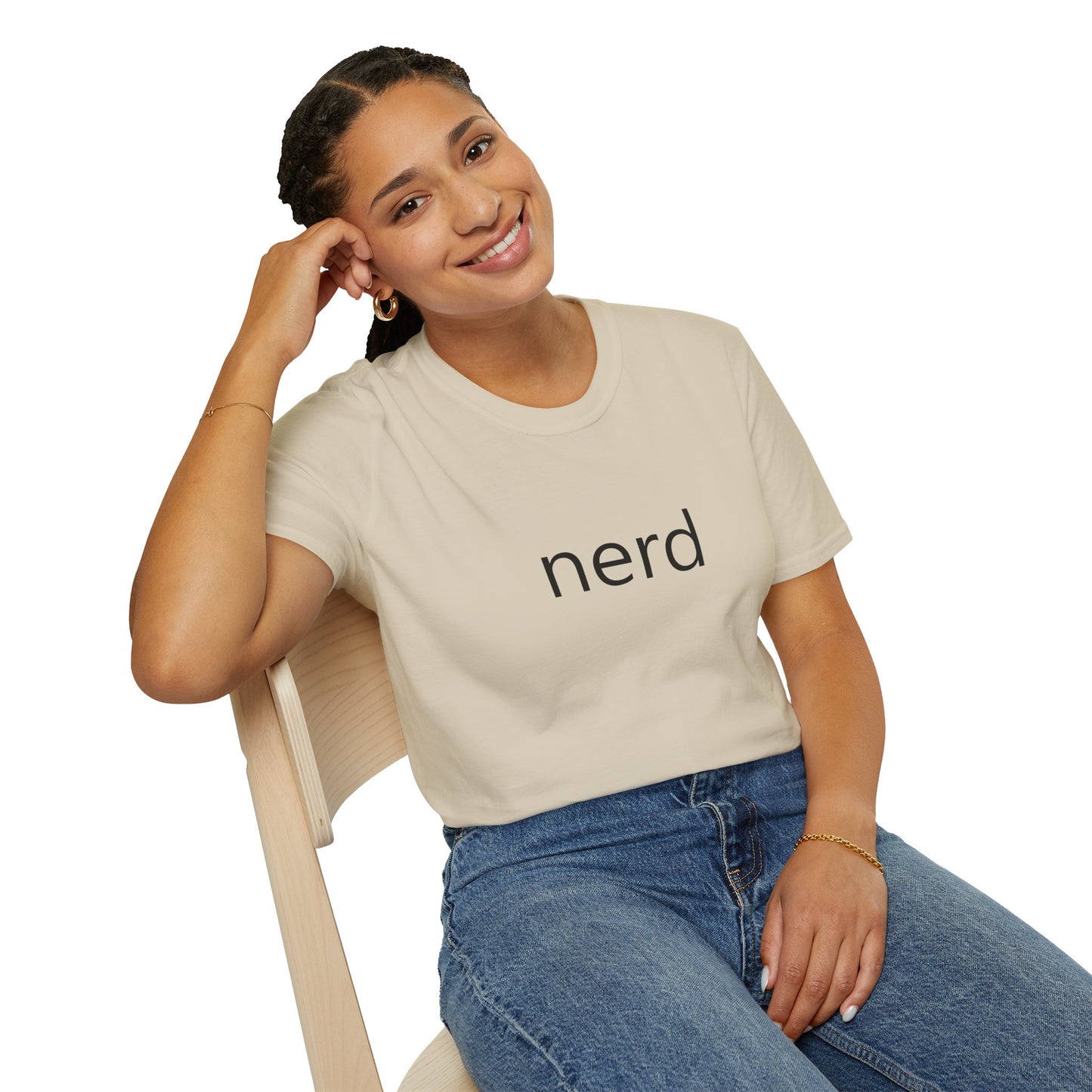 nerd Poly Blend Crew Neck T-Shirt