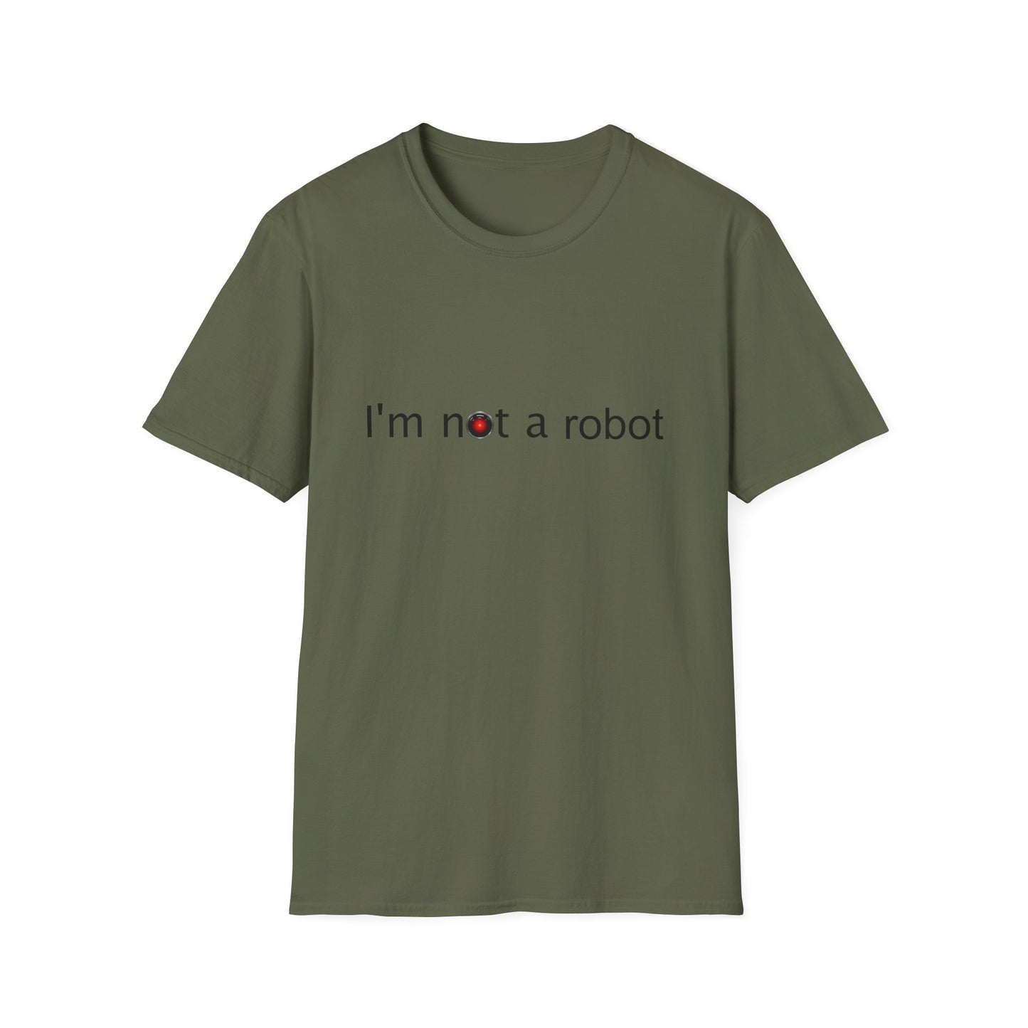 I'm Not a Robot Poly Blend Crew Neck T-Shirt