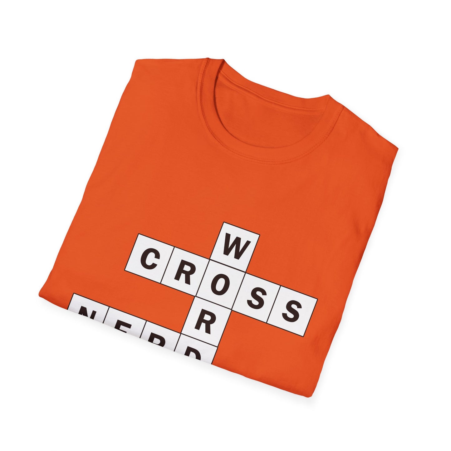 Crossword Nerd Poly Blend Crew Neck T-Shirt - Perfect for Word Game Lovers
