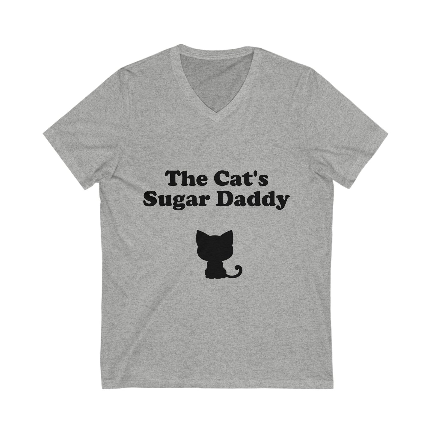 The Cat's Sugar Daddy - V-Neck Tee - Perfect for Cat Lovers