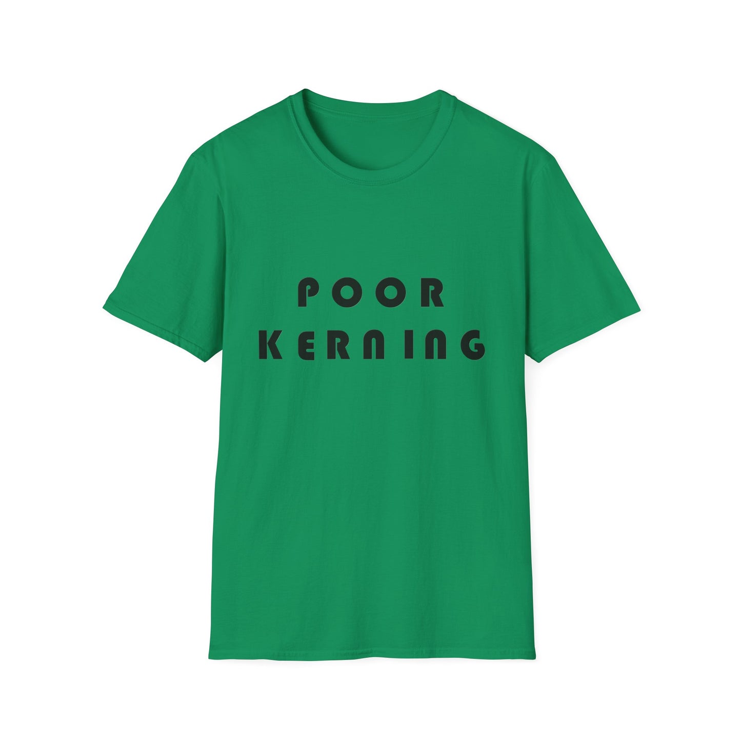 Poor Kerning Poly Blend Crew Neck T-Shirt