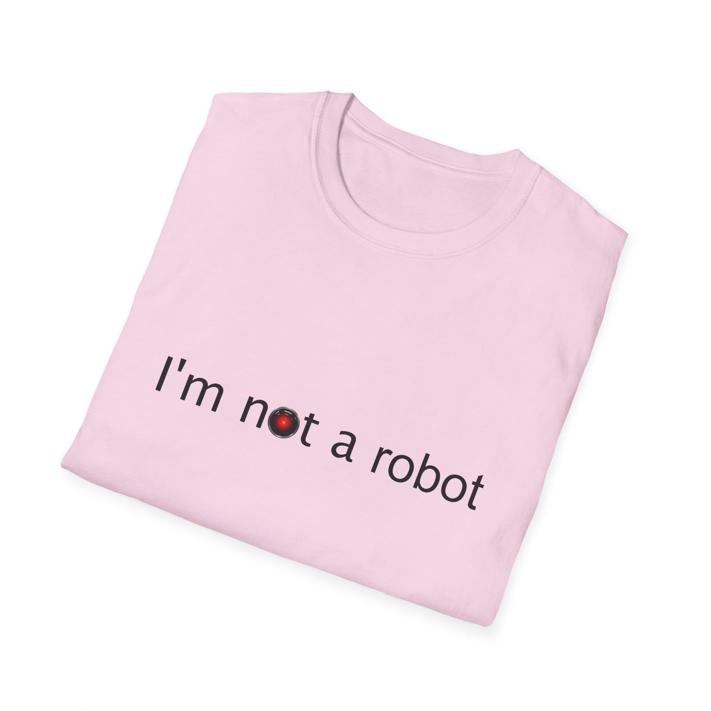 I'm Not a Robot Poly Blend Crew Neck T-Shirt