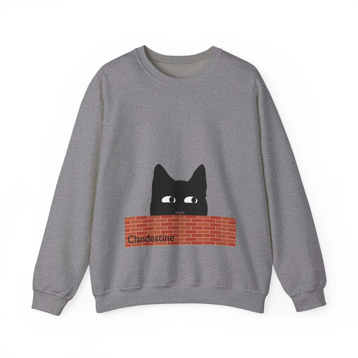 Clandestine Cat Crewneck Sweatshirt