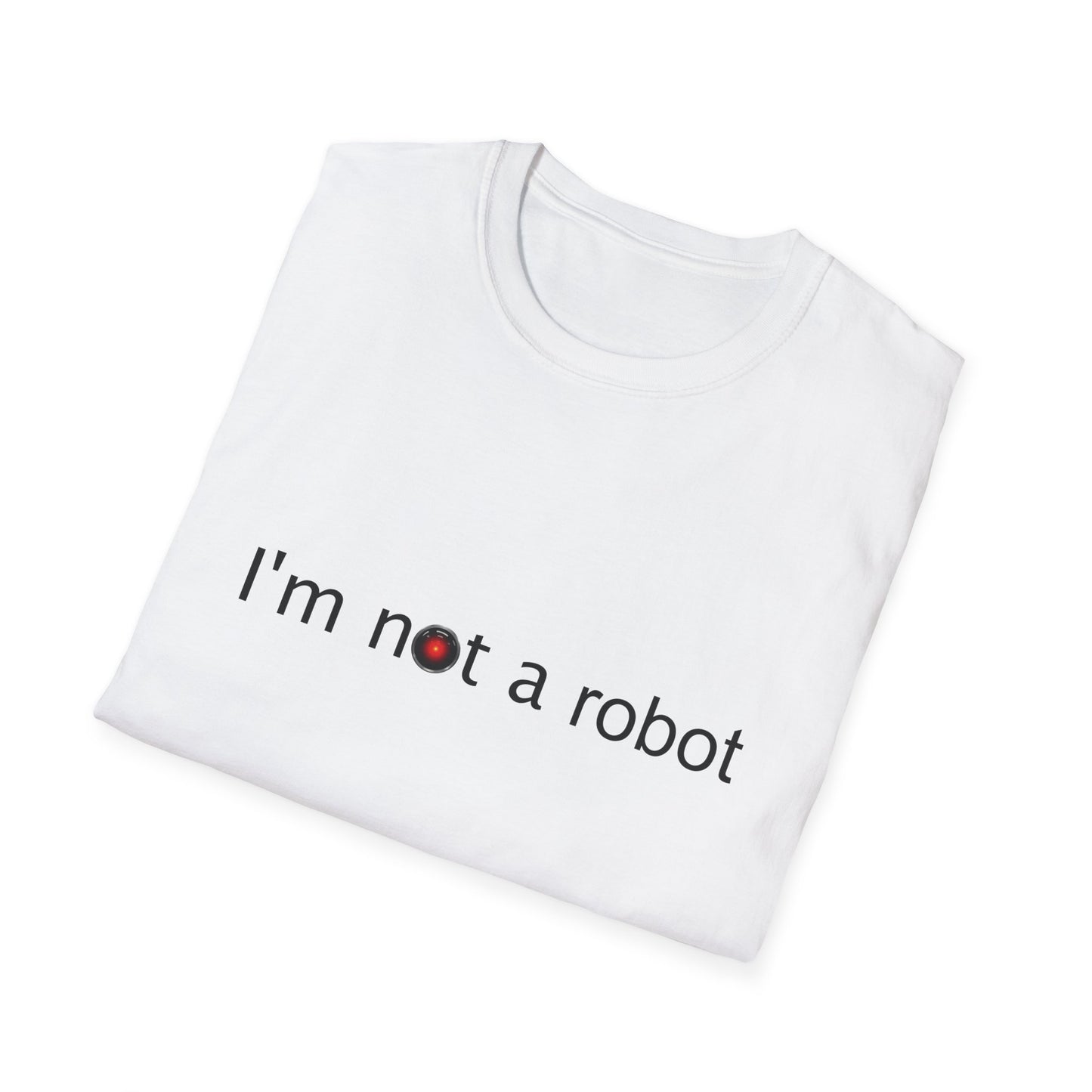 I'm Not a Robot Poly Blend Crew Neck T-Shirt
