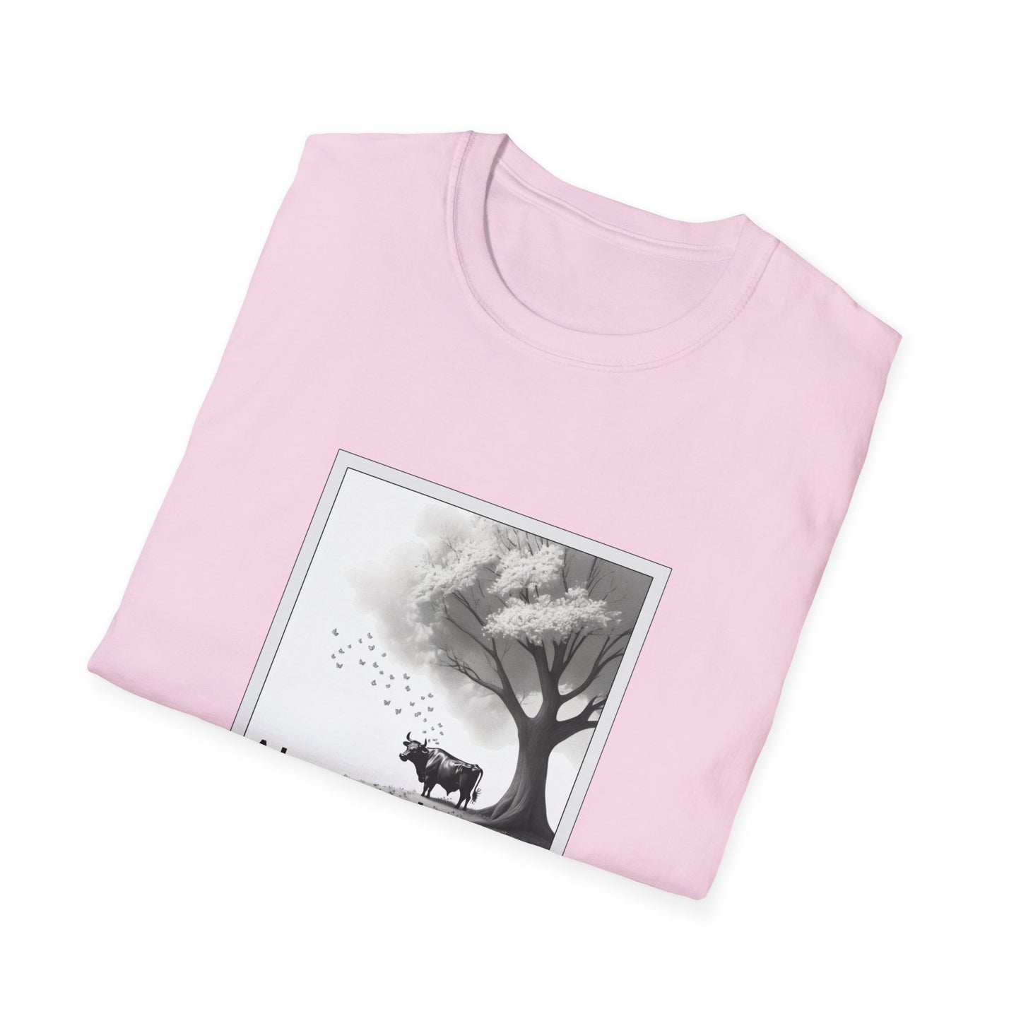 Aberrant Poly Blend Crew Neck T-Shirt - Ferdinand the Bull