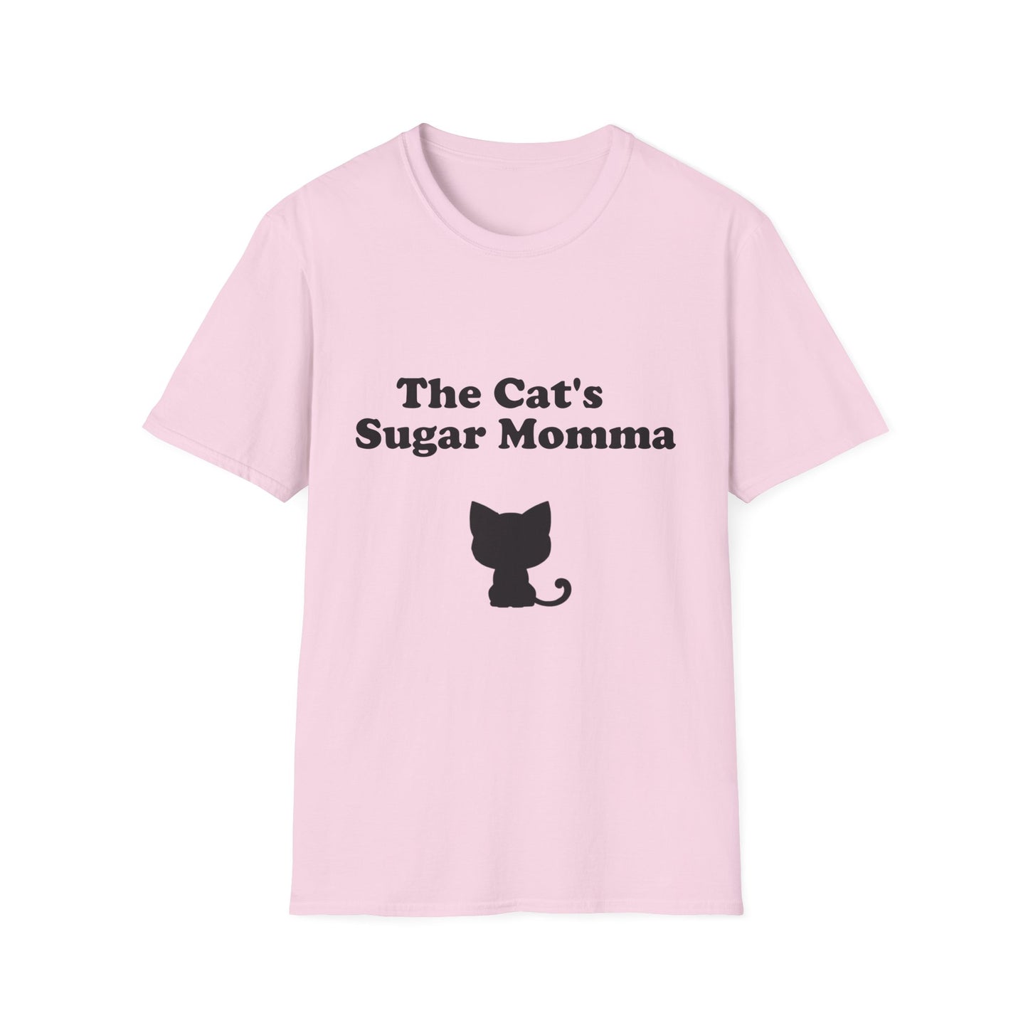 The Cat's Sugar Momma Poly Blend Crew Neck T-Shirt - Perfect for Cat Lovers