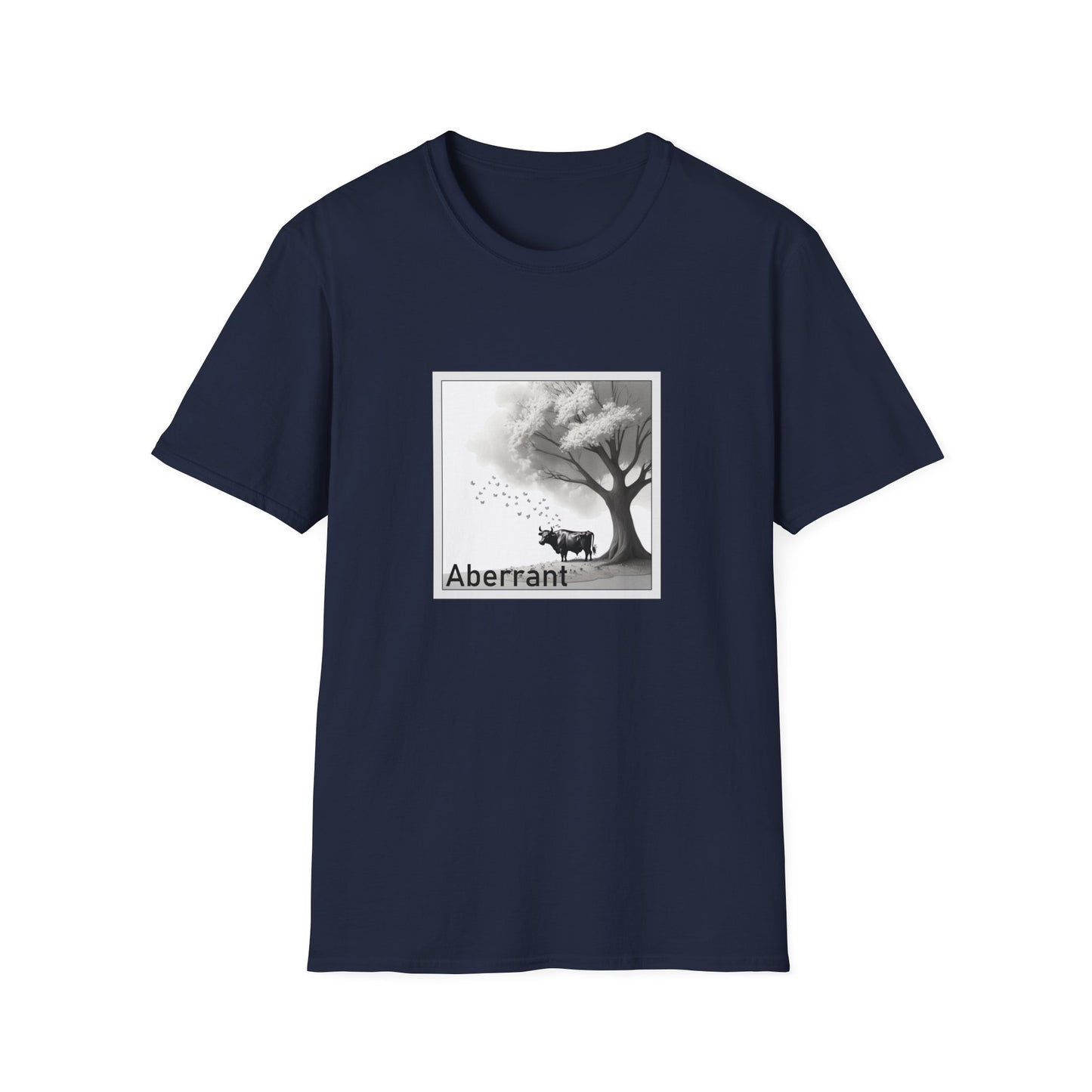 Aberrant Poly Blend Crew Neck T-Shirt - Ferdinand the Bull