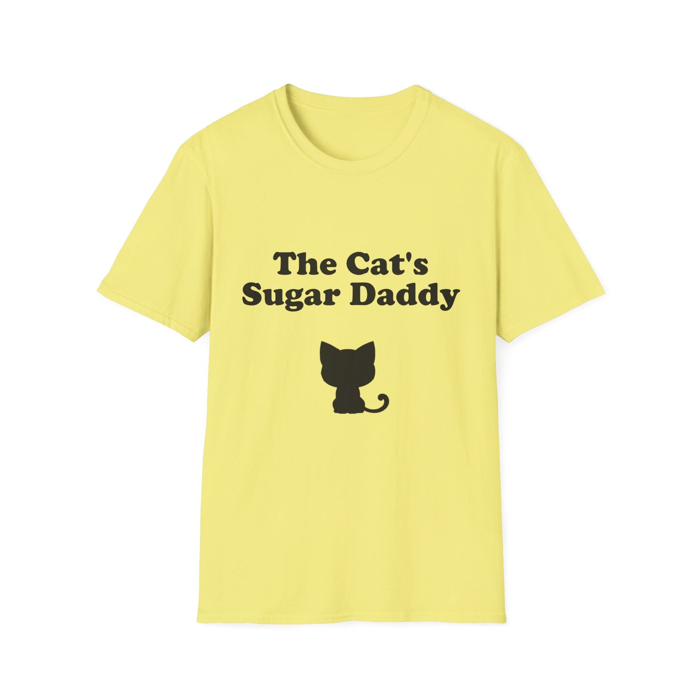 The Cat's Sugar Daddy Poly Blend Crew Neck T-Shirt - Cute Cat Lover Tee
