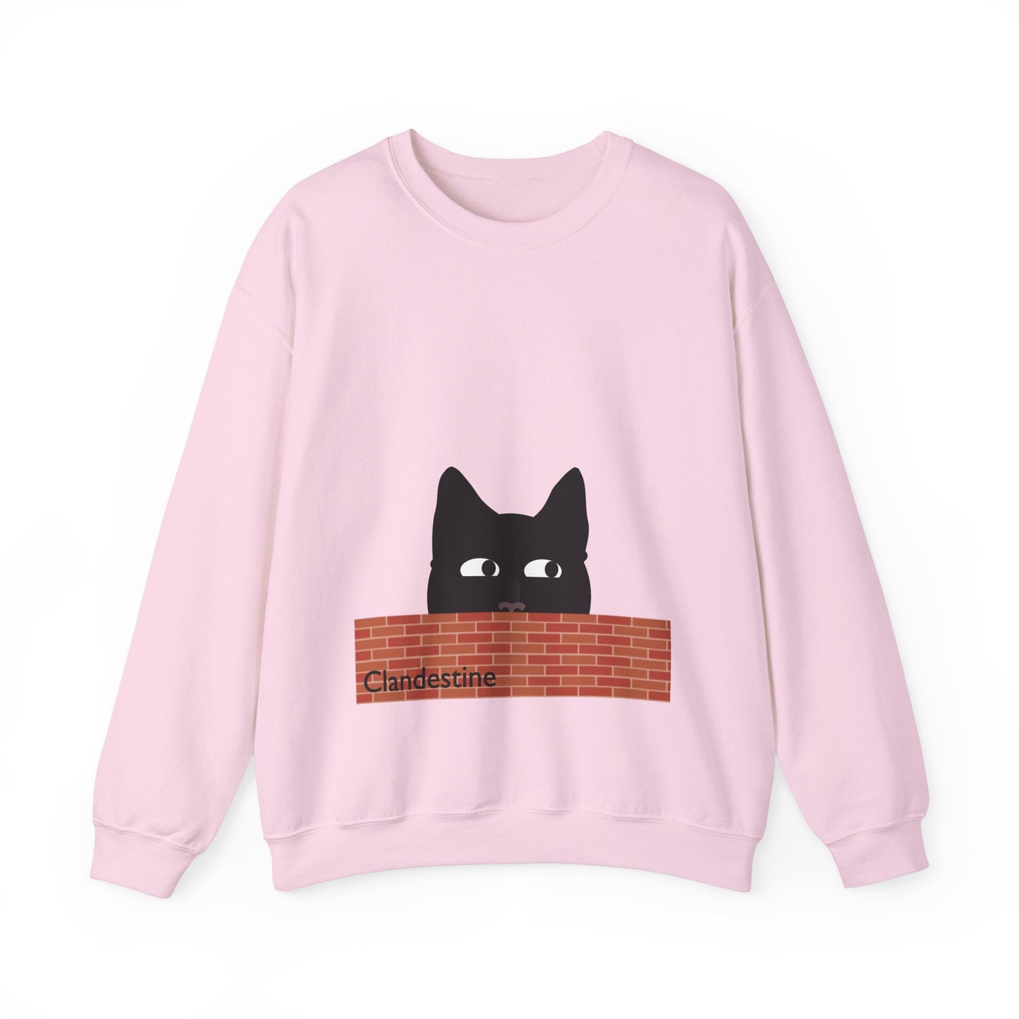 Clandestine Cat Crewneck Sweatshirt
