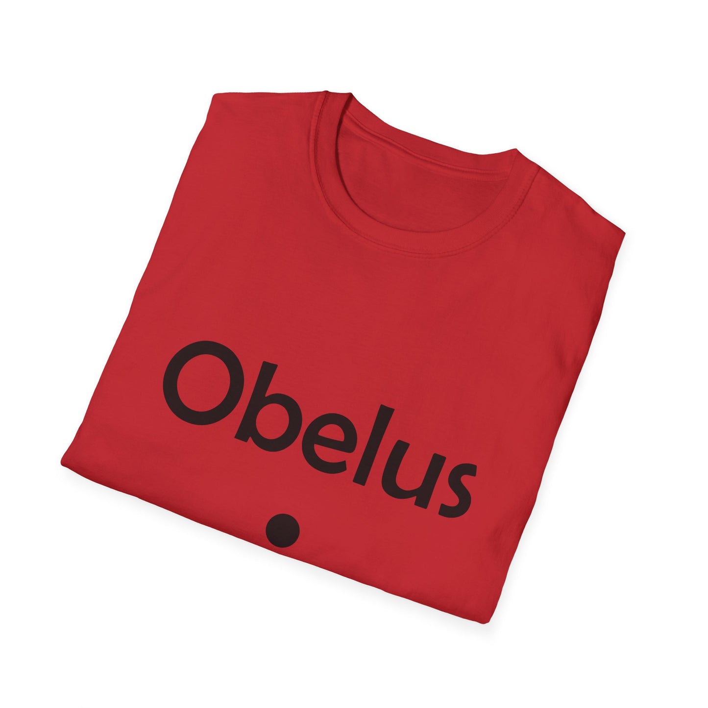 Obelus Poly Blend Crew Neck T-Shirt - Perfect for Math Lovers & Teachers