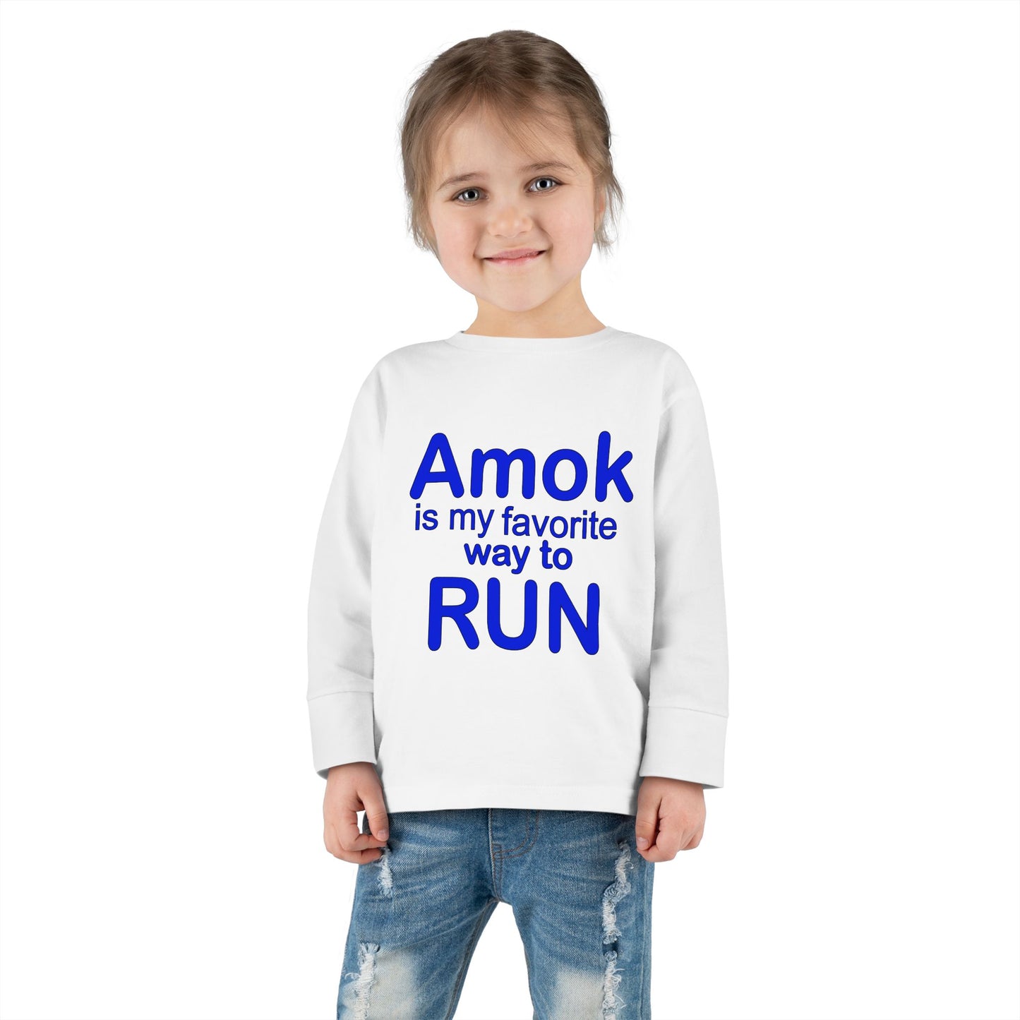 Toddler Running Amok Long Sleeve Tee