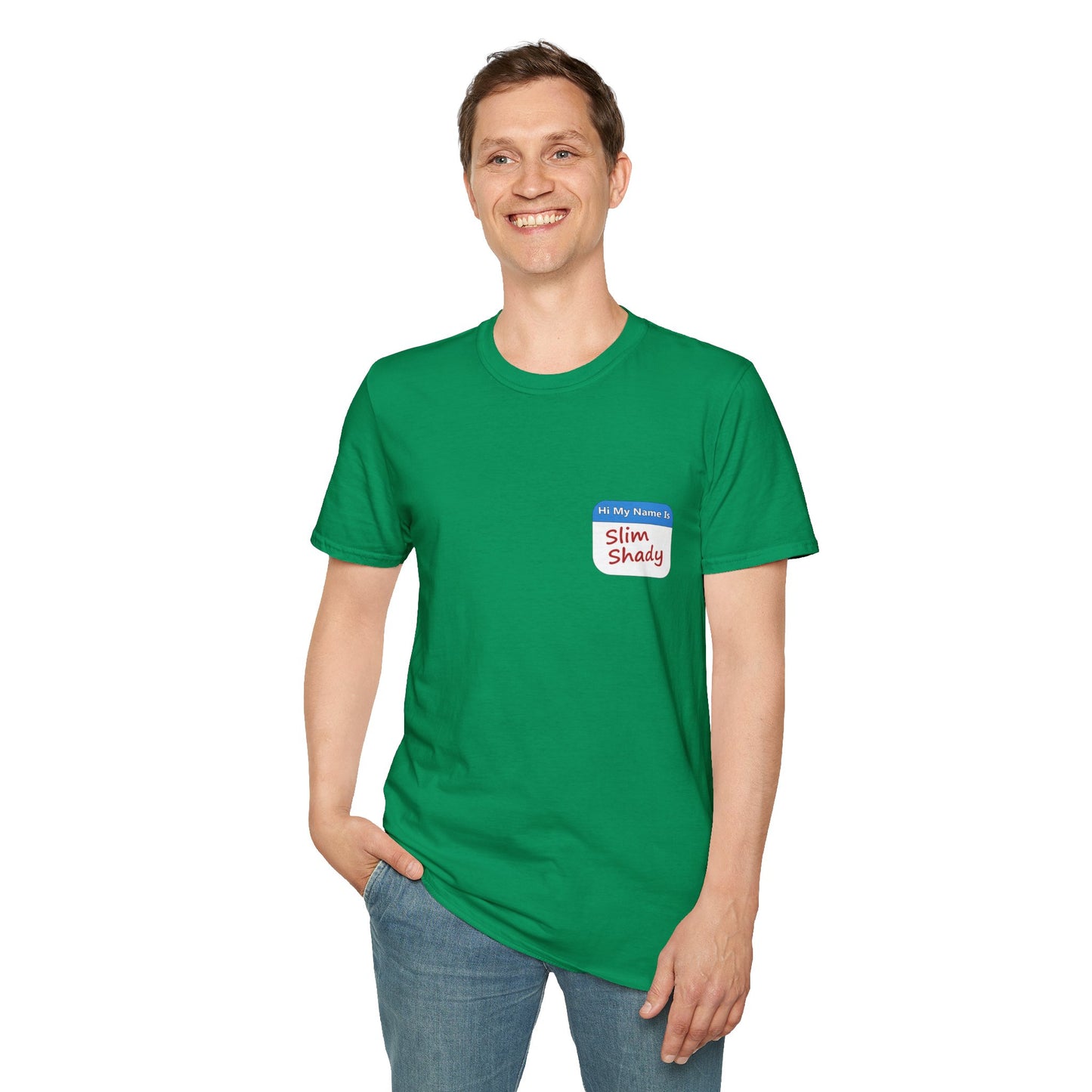 Shady Nametag Poly Blend Crew Neck T-Shirt