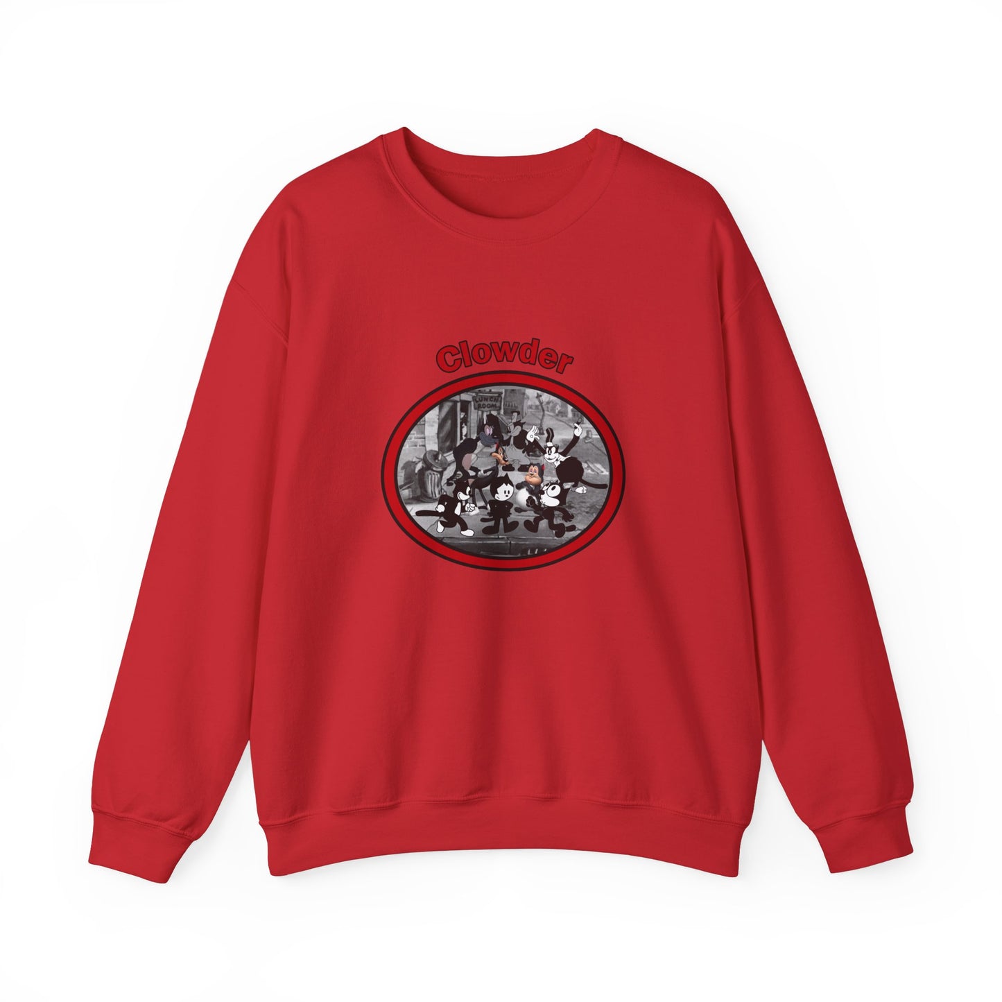 Clowder Crewneck Sweatshirt - Cozy Pullover with vintage design