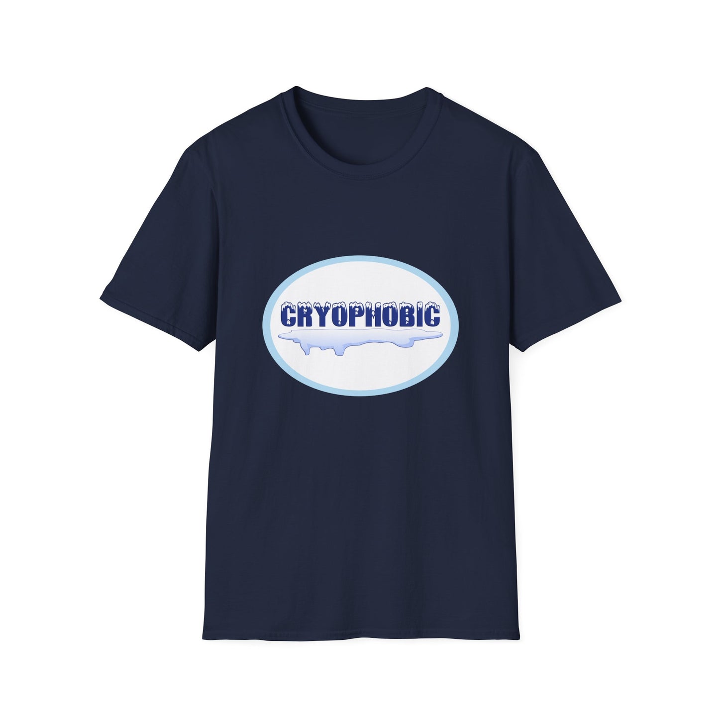 Cryophobic Poly Blend Crew Neck T-Shirt - Cool Graphic for Cold weather Haters