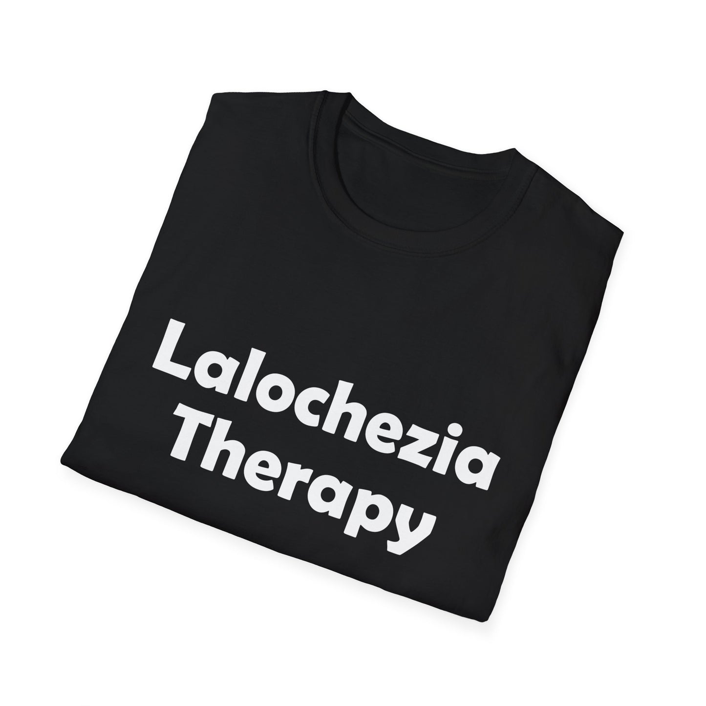 Lalochezia Therapy Poly Blend Crew Neck T-Shirt - Relaxing & Fun Tee for Mental Health Awareness