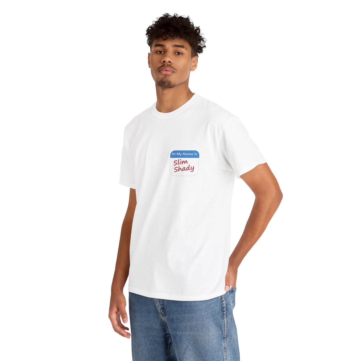 Shady Nametag Heavy Cotton Crew Neck T-Shirt